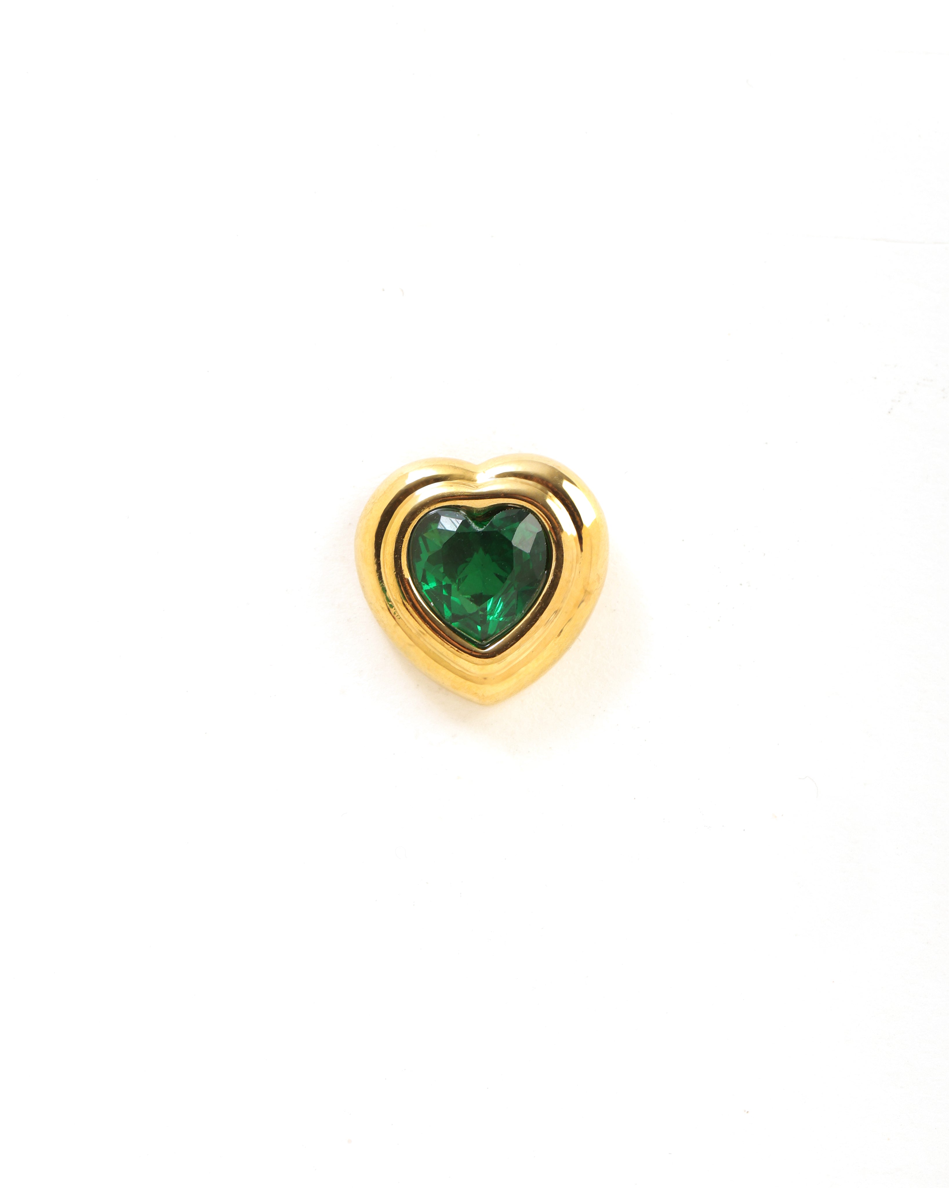 Lush Heart 18K Gold Plated Studs