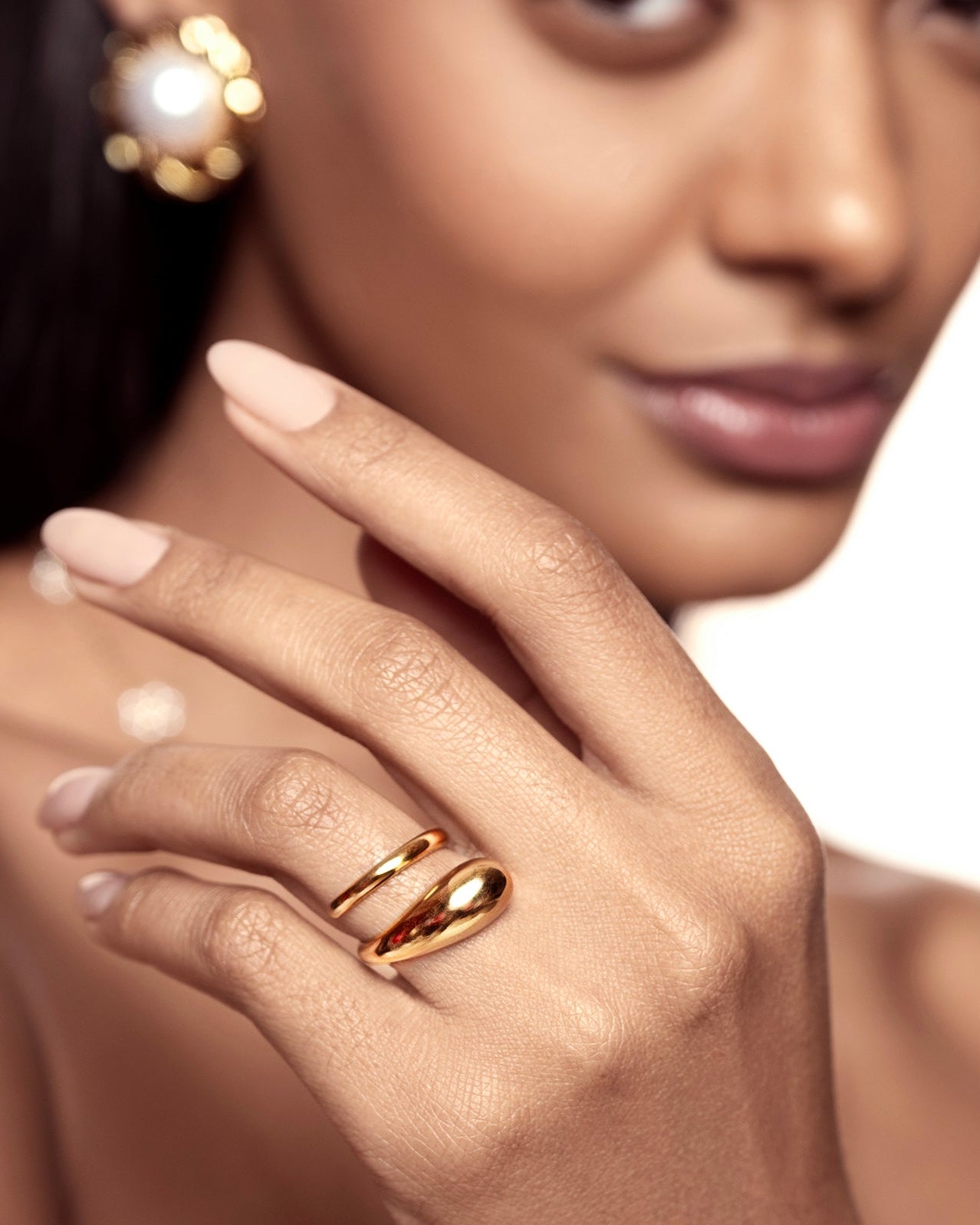 Incurve 18K Gold Plated Ring