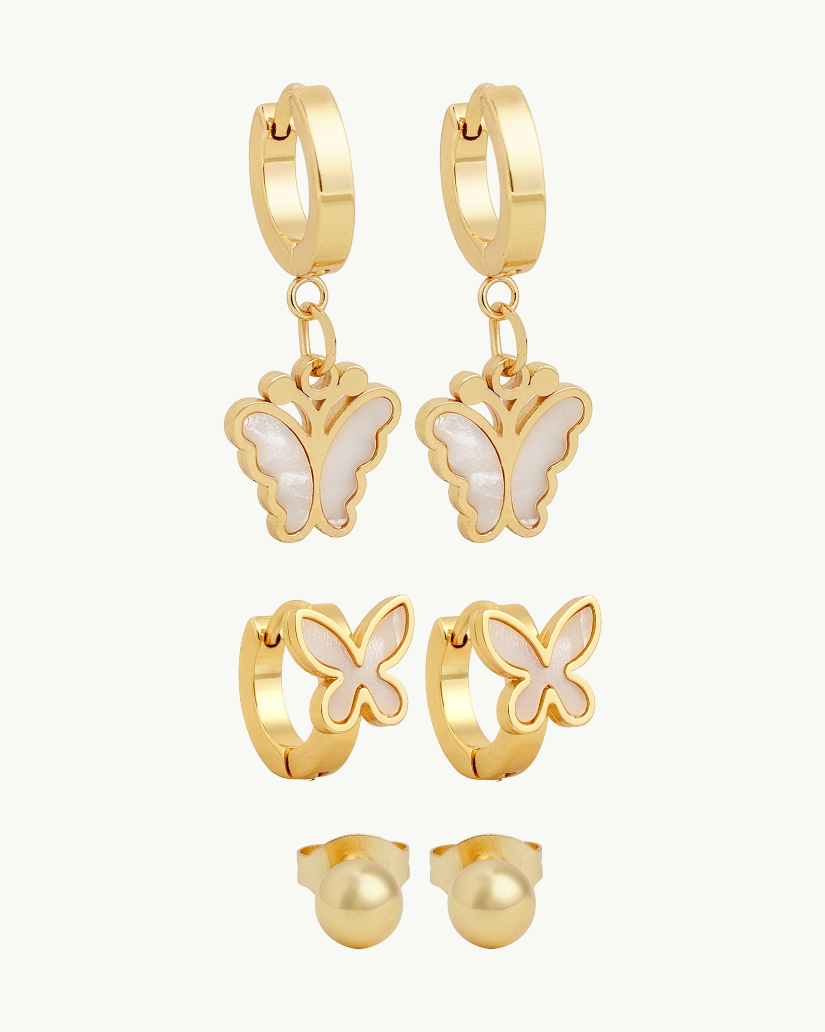 Aura Piercing 18K Gold Plated Set