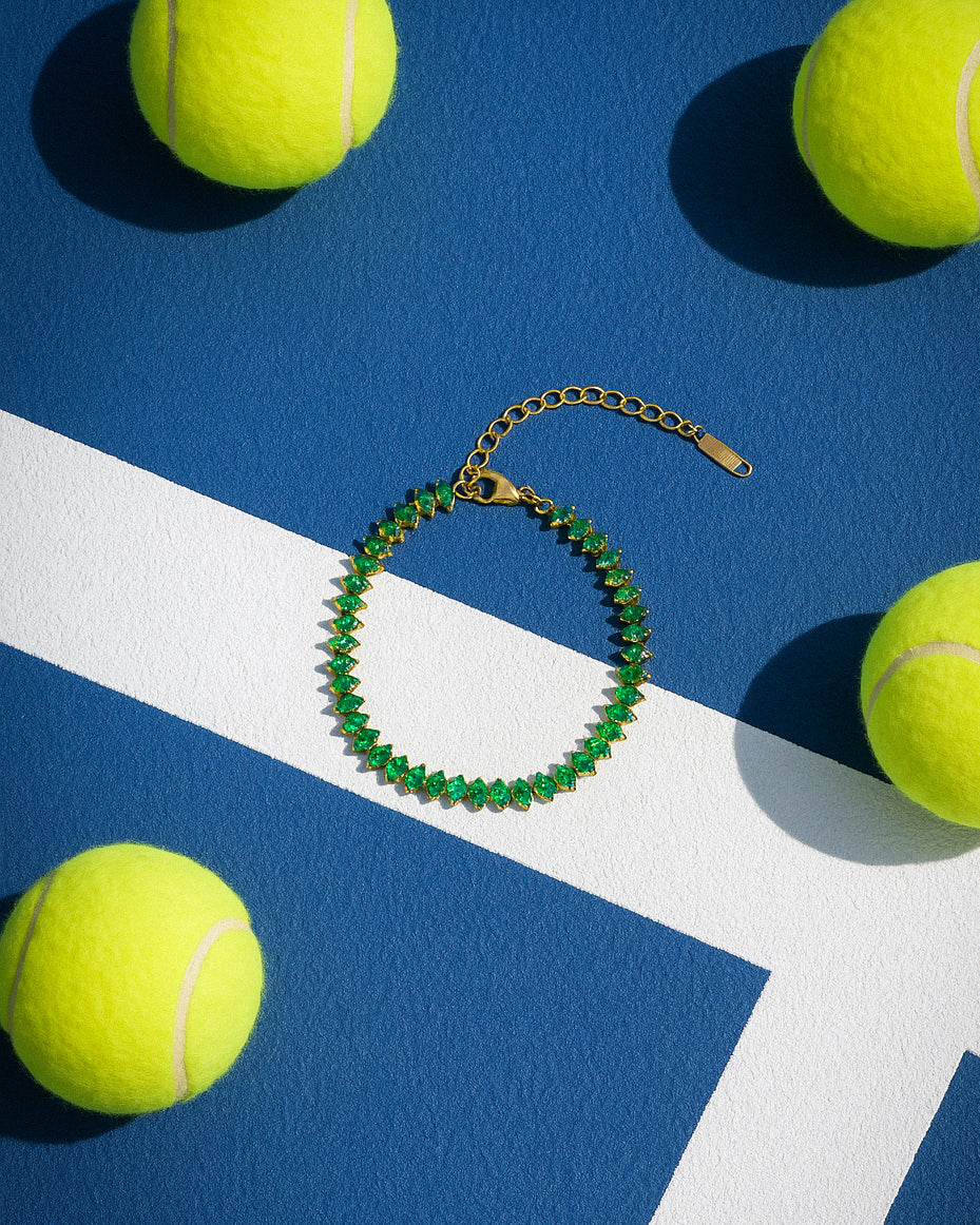 Esme 18K Gold Plated Tennis Bracelet
