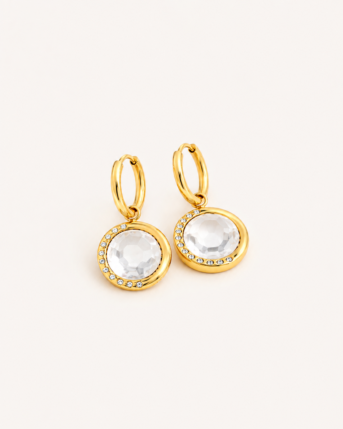 Crystal Drop 18K Gold Plated Earrings