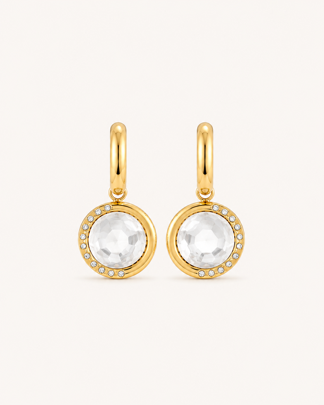 Crystal Drop 18K Gold Plated Earrings