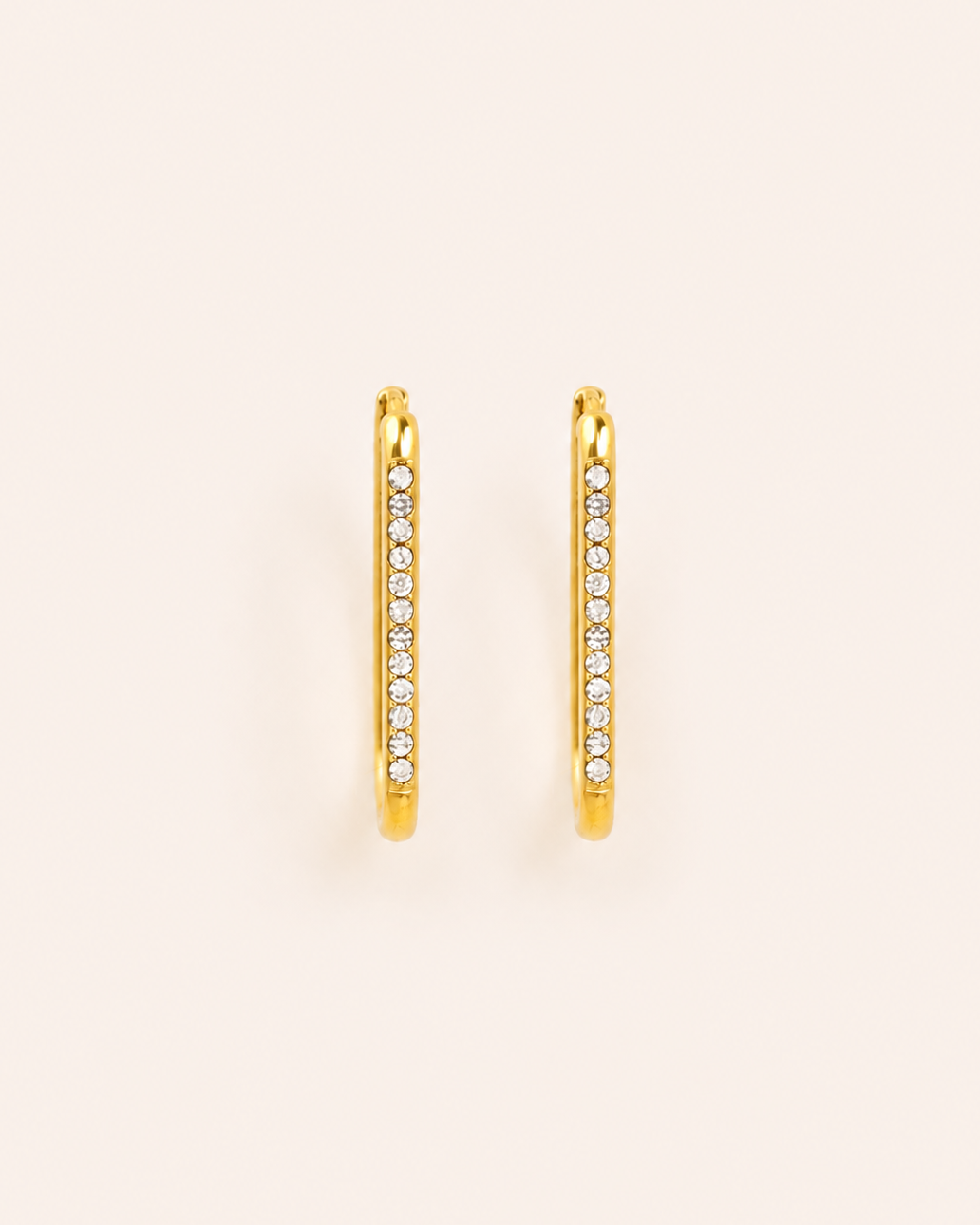 Evara Hoop 18K Gold Plated Earrings