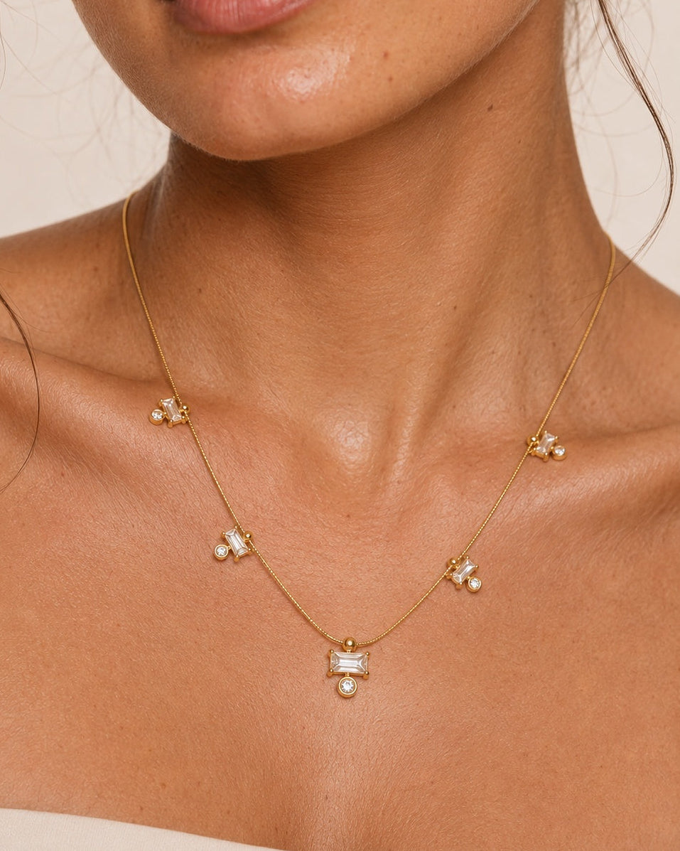 Elena 18K Gold Platged Necklace