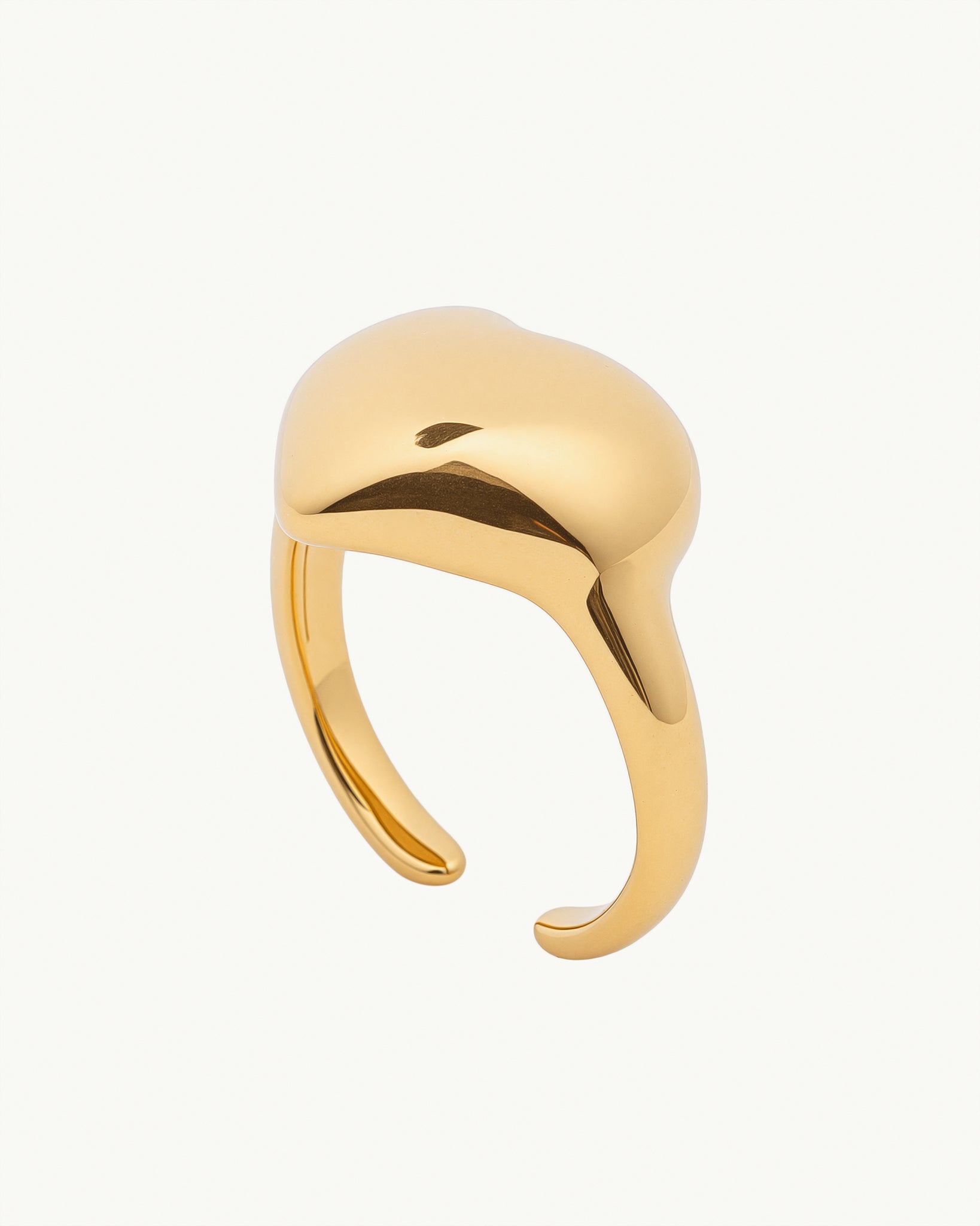 Heart of Gold 18K Gold Plated Ring