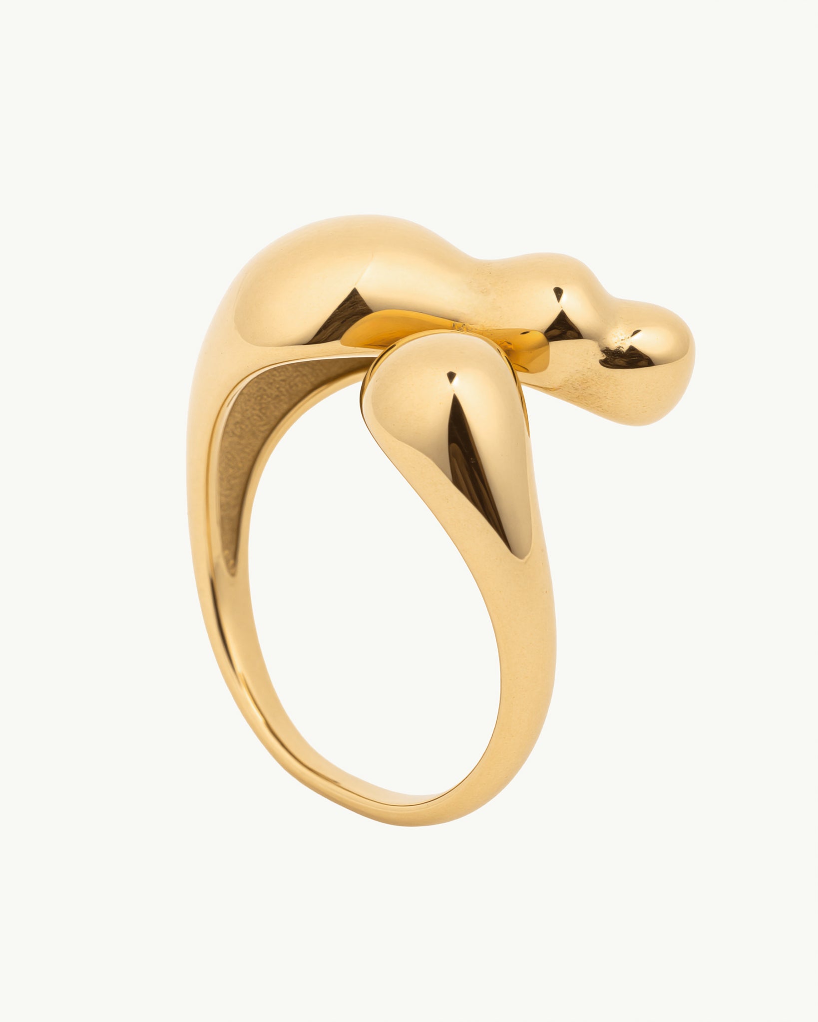 Golden Drop 18K Gold Plated Ring