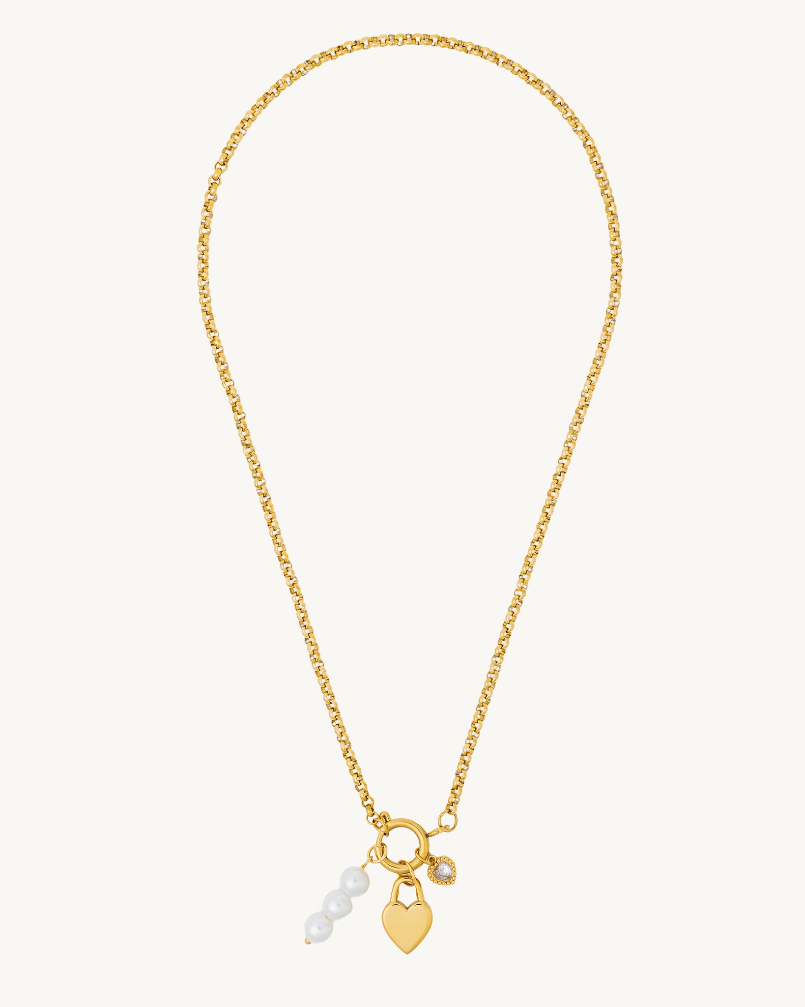 Locked in Luxe 18K Gold Plated Necklace