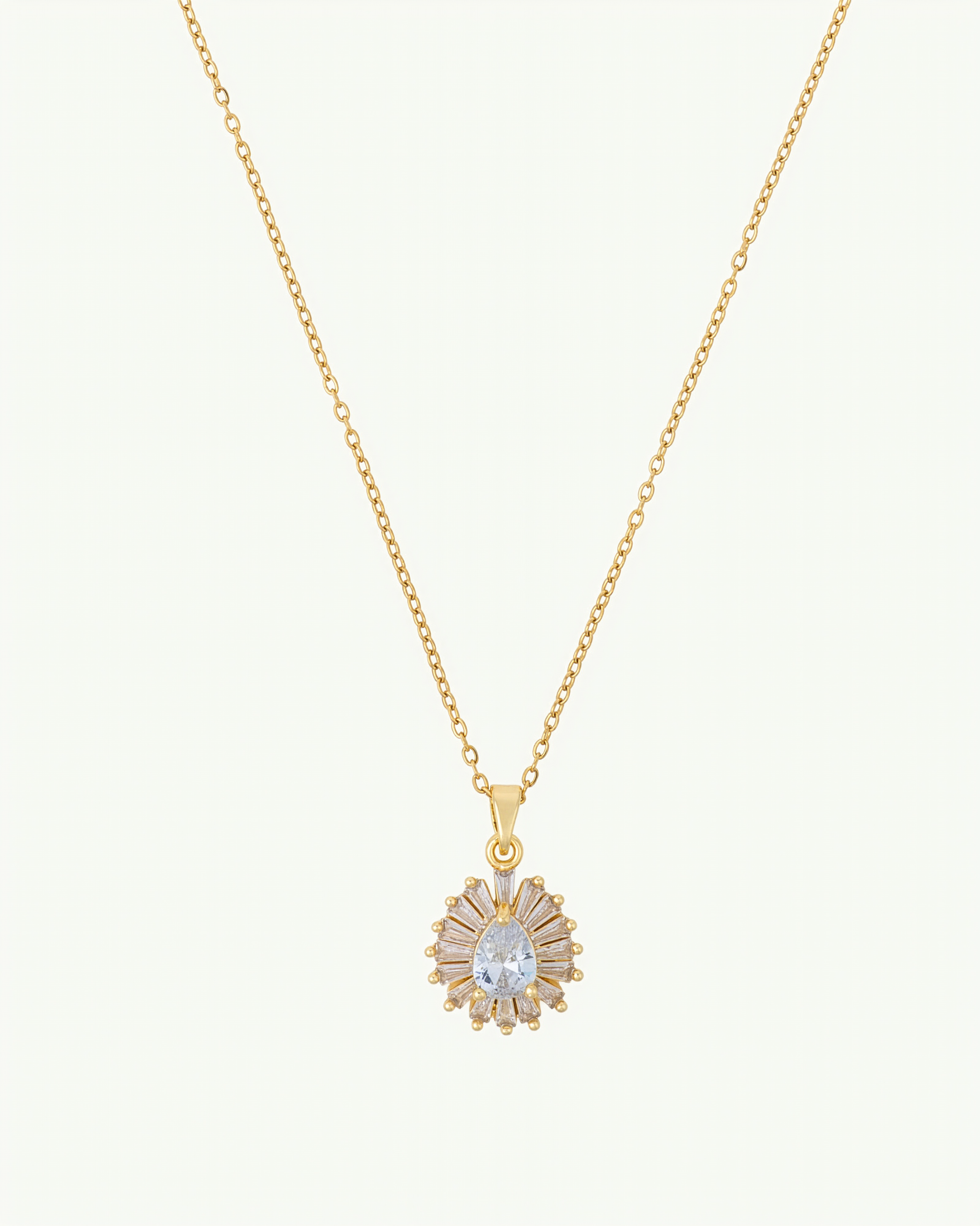 Stellar Dew Solitaire Necklace