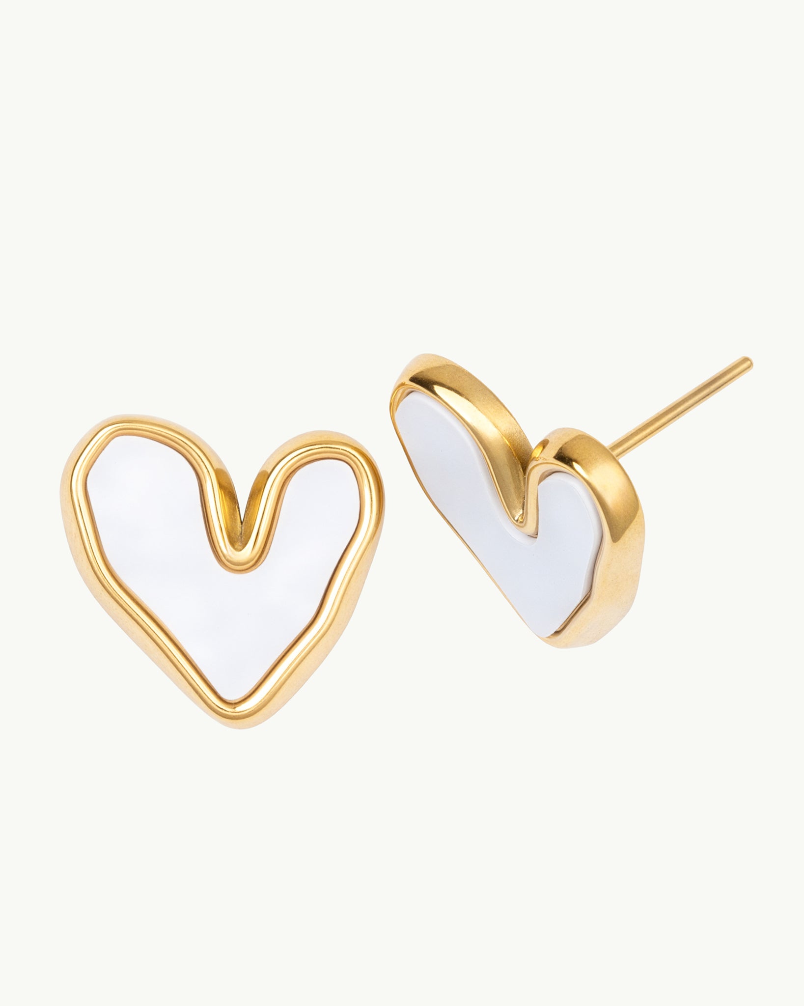 Dainty Heart 18K Gold Plated Set