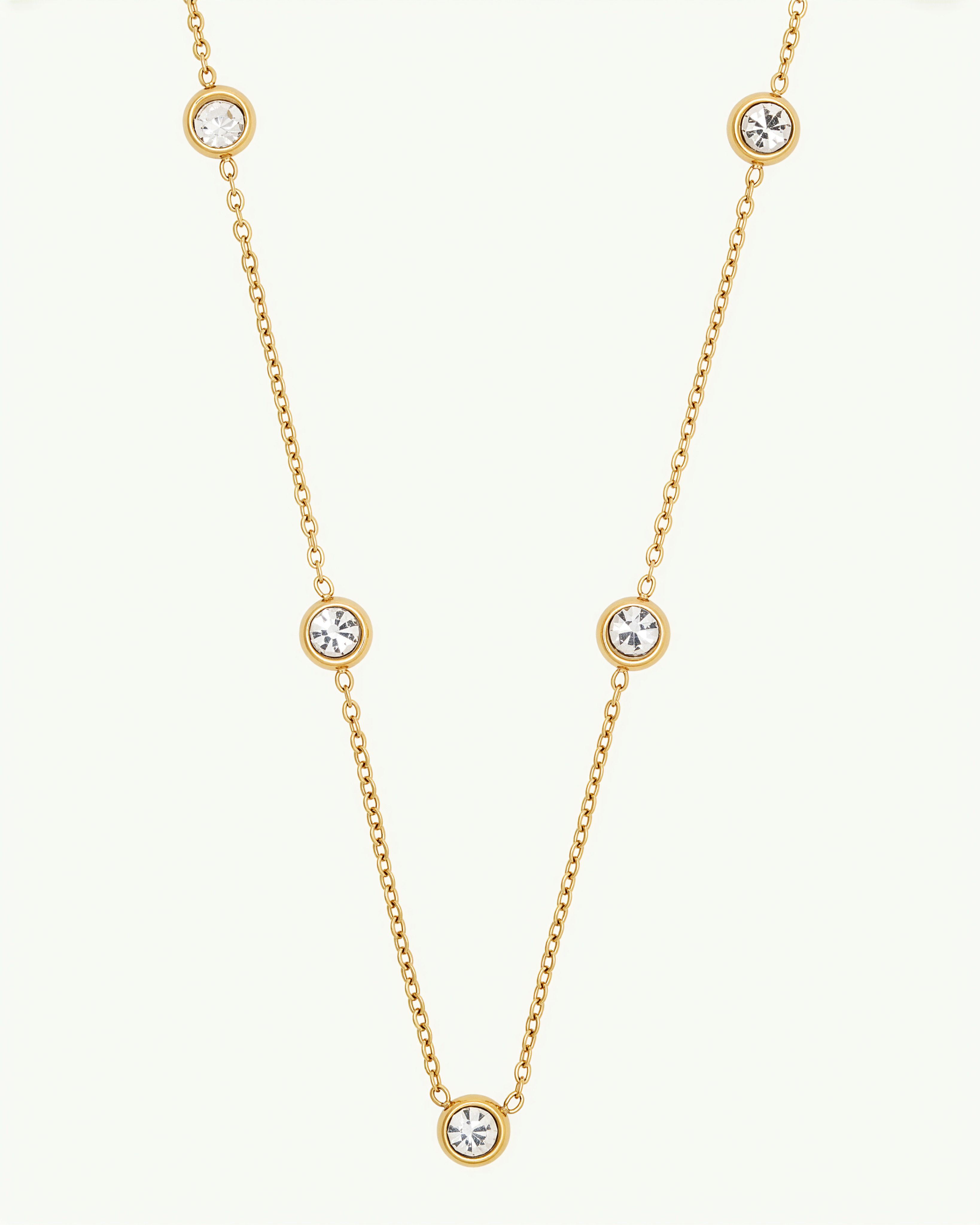 Dainty Bead 18K Gold Plated Necklace