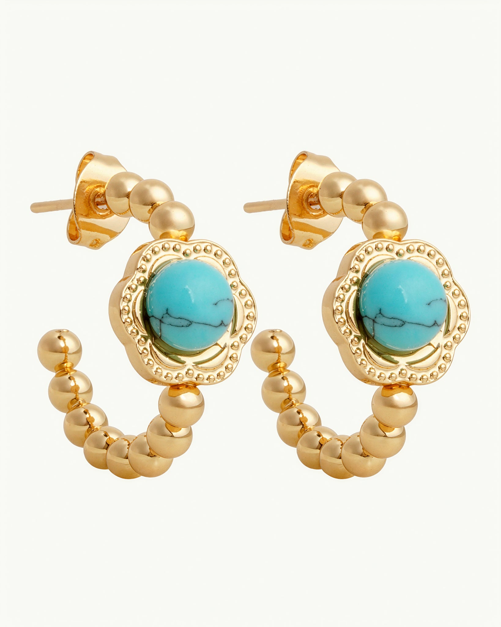 Laguna 18K Gold Plated Hoops