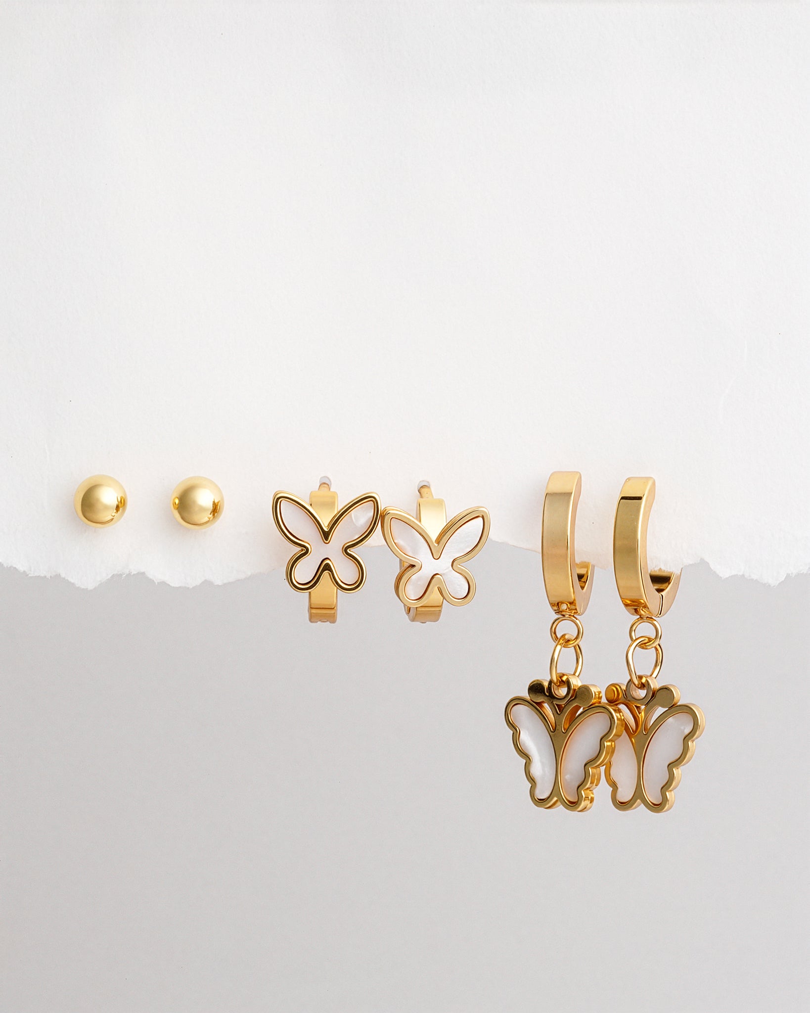 Aura Piercing 18K Gold Plated Set