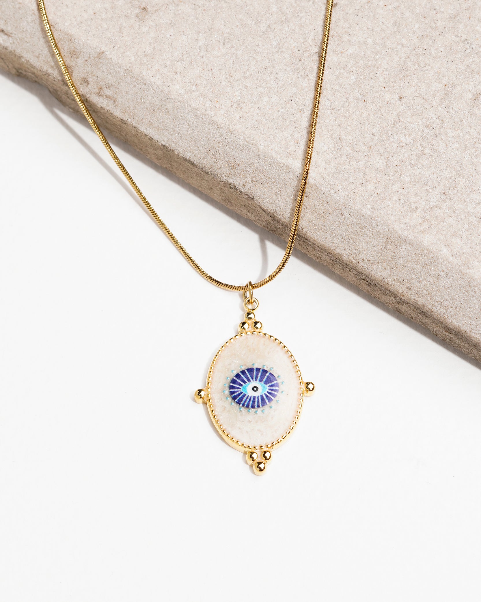 Evil Eye 18K Gold Plated Necklace