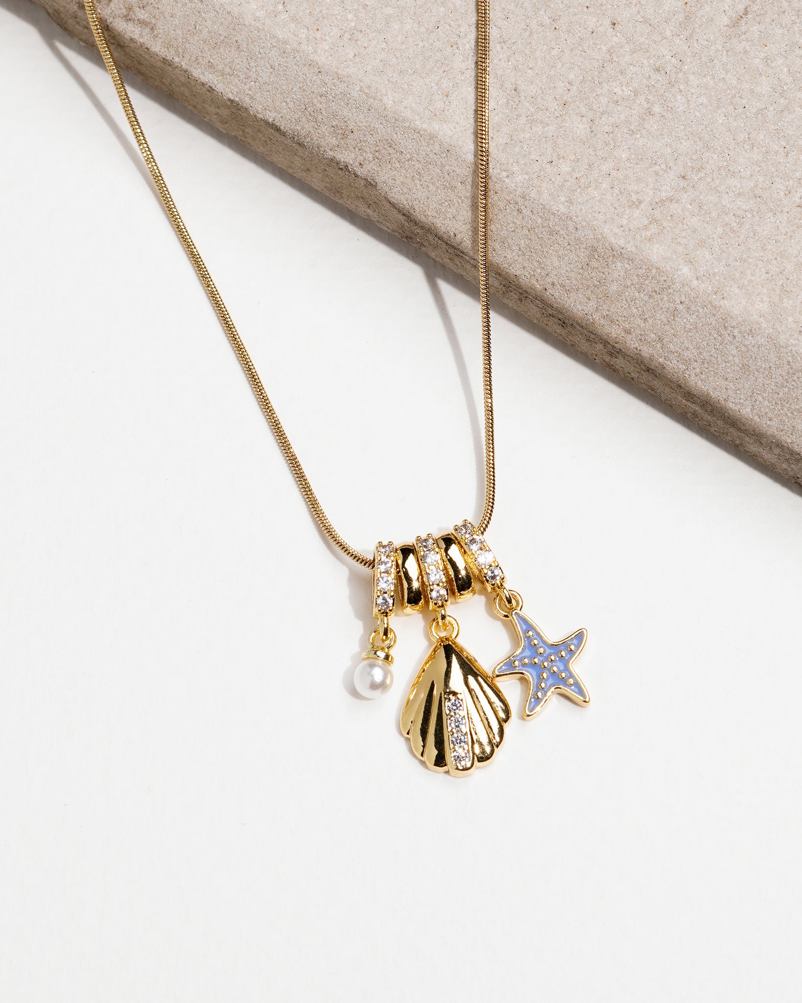 Ocean 18K Gold Plated Necklace