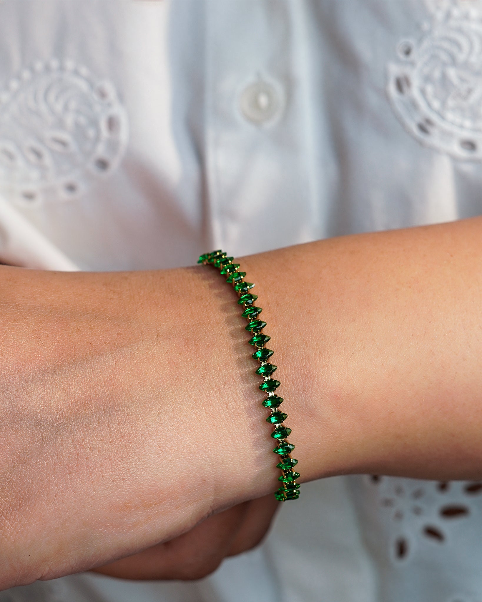 Esme 18K Gold Plated Tennis Bracelet