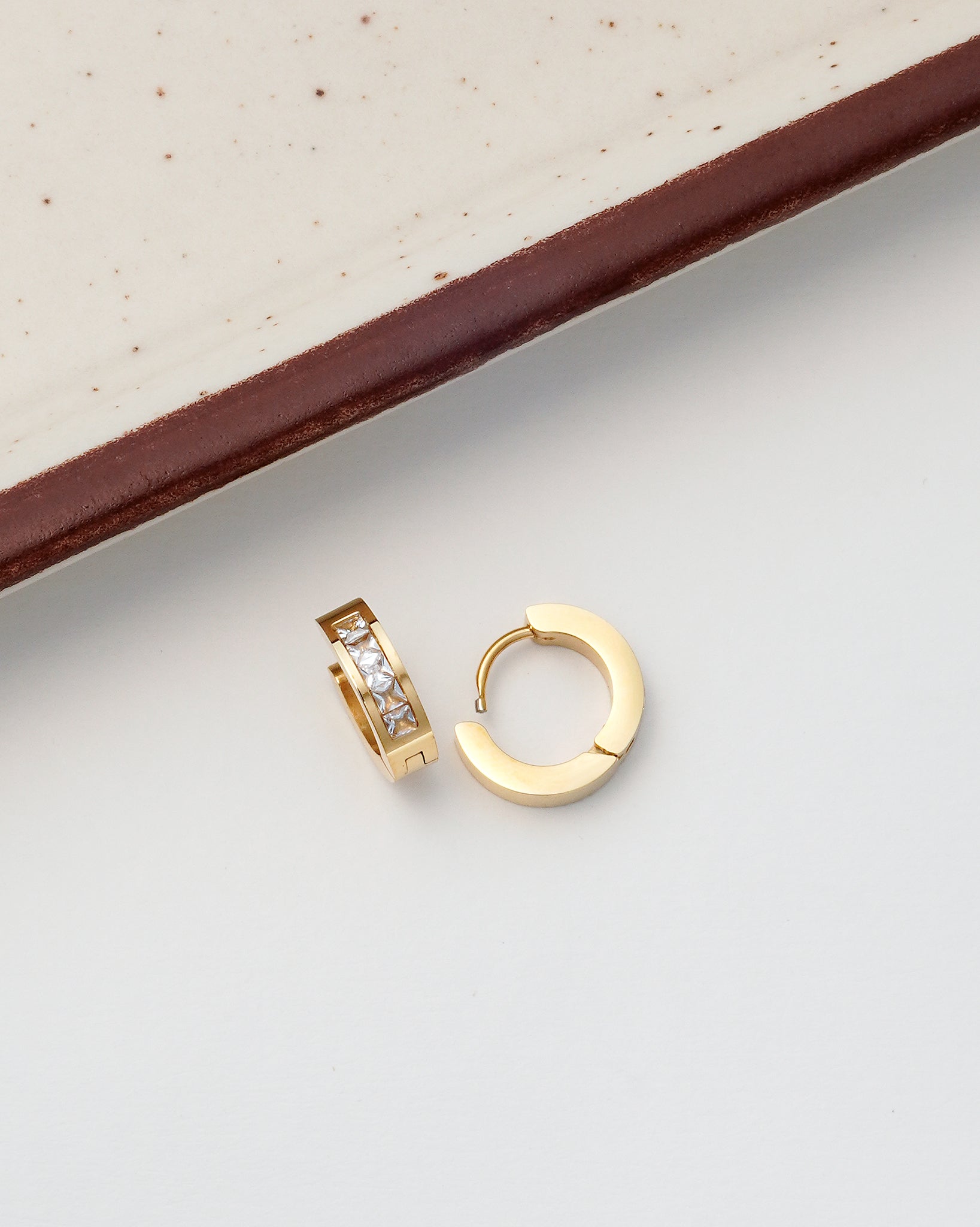 Classic Huggie 18K Gold Plated Earrings