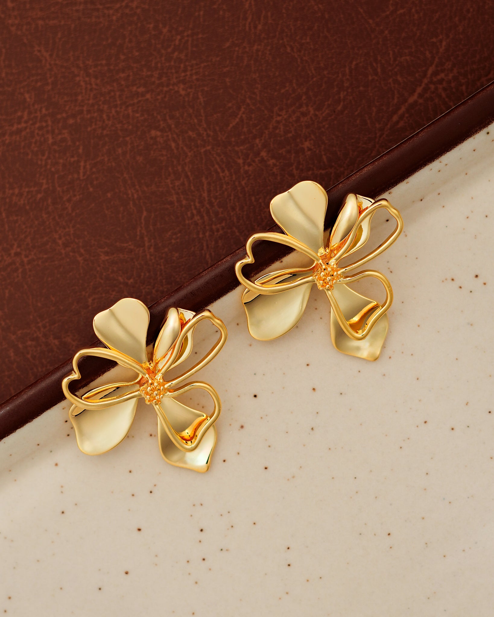 Grace 22K Gold Plated Earrings