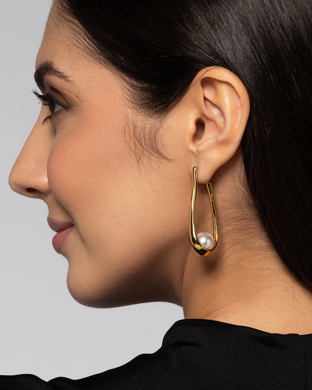 Pearl Drop 18K Gold Plated Earrings