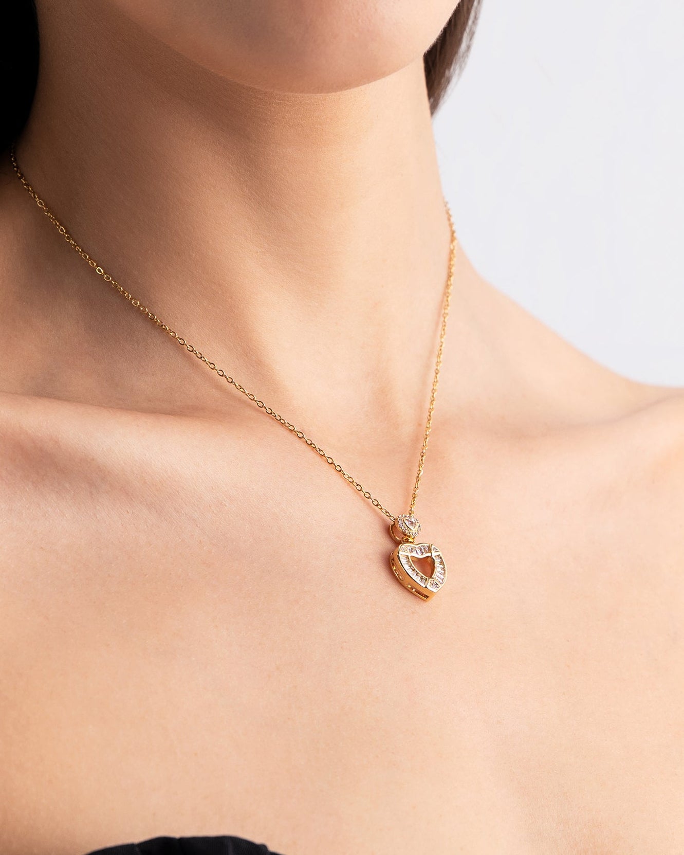 Heart Sync 18K Gold Plated Necklace
