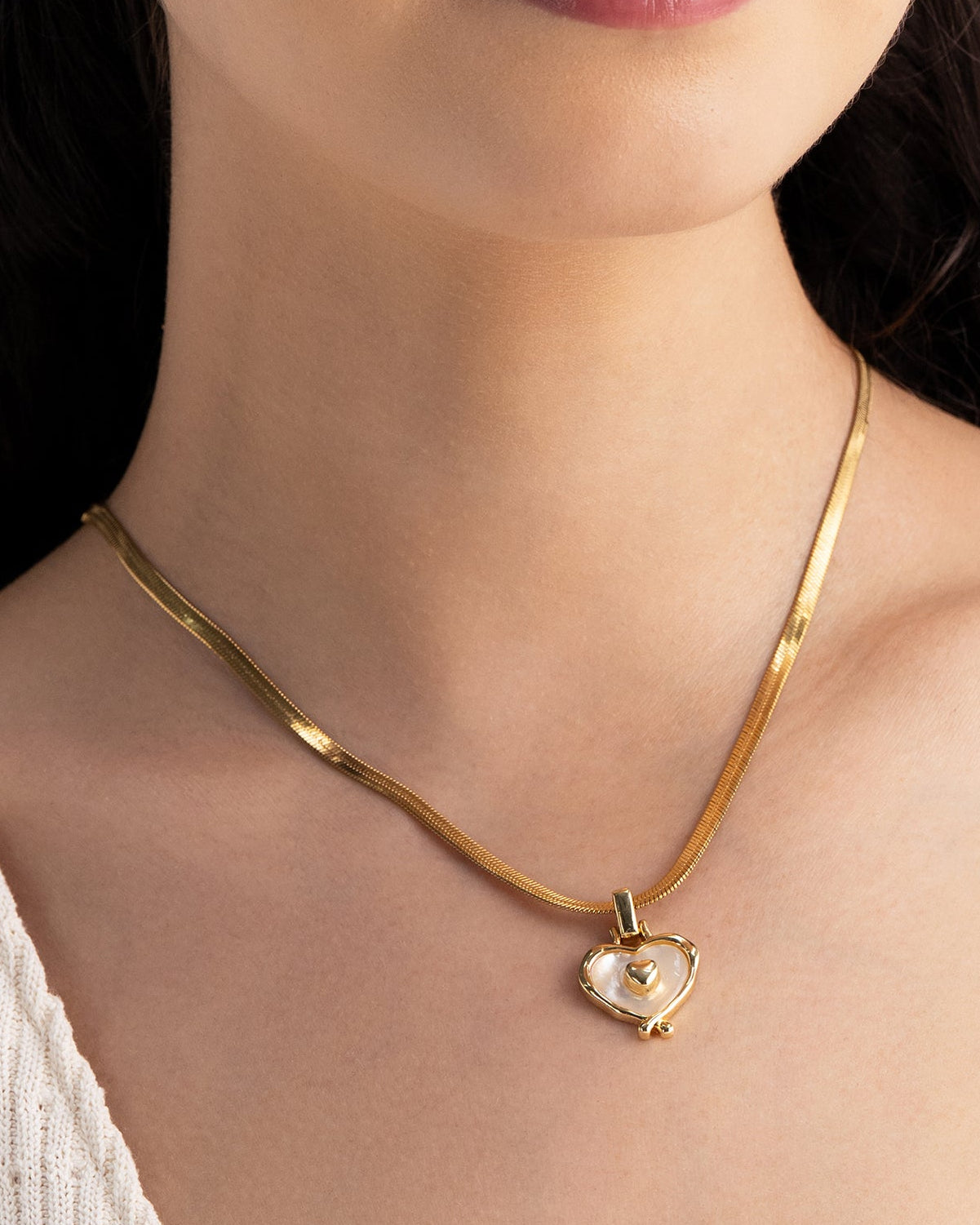 Heart of Aurum 18K Gold Plated Necklace