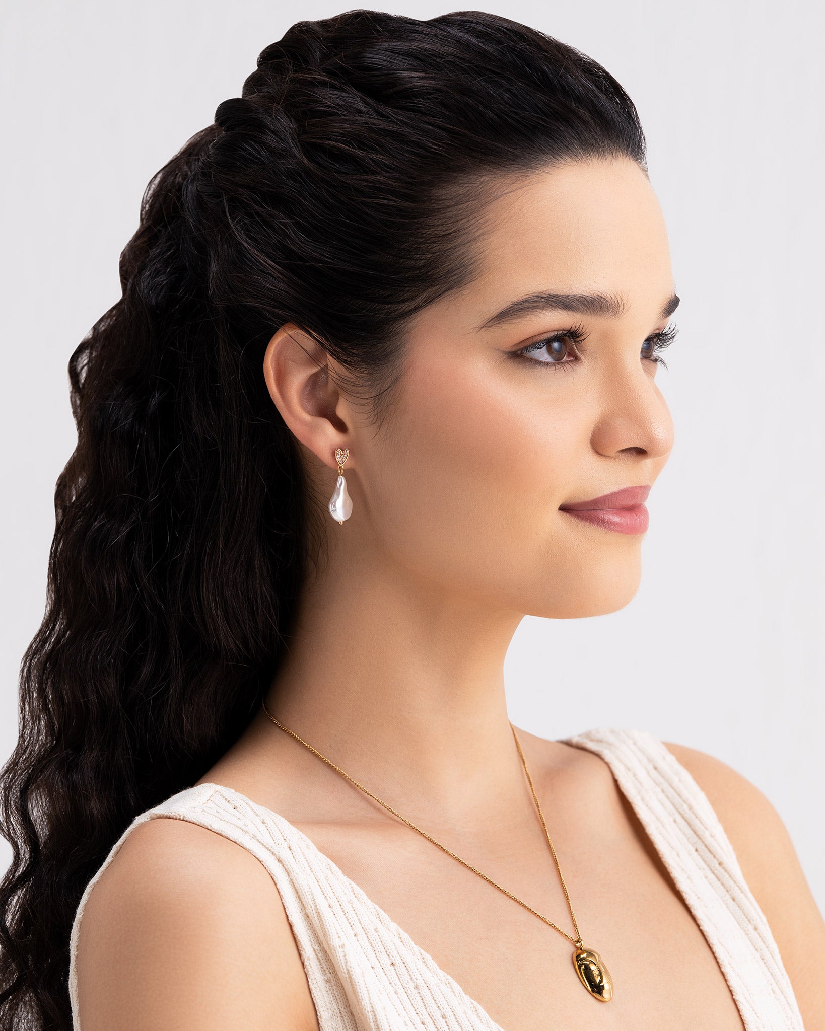 Visage Chain 18K Gold Plated Necklace