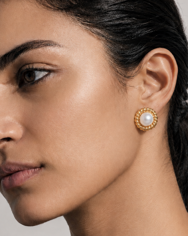 Orla 18K Gold Plated Studs