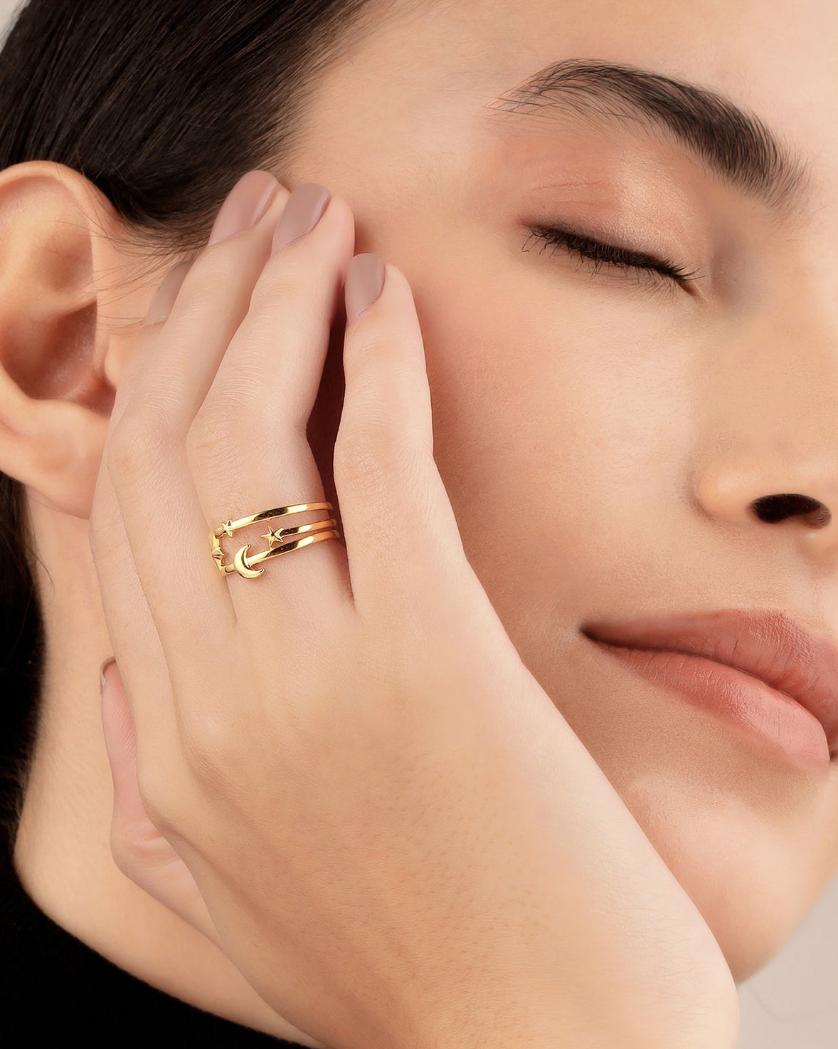 Cosmic 18K Gold Plated Ring