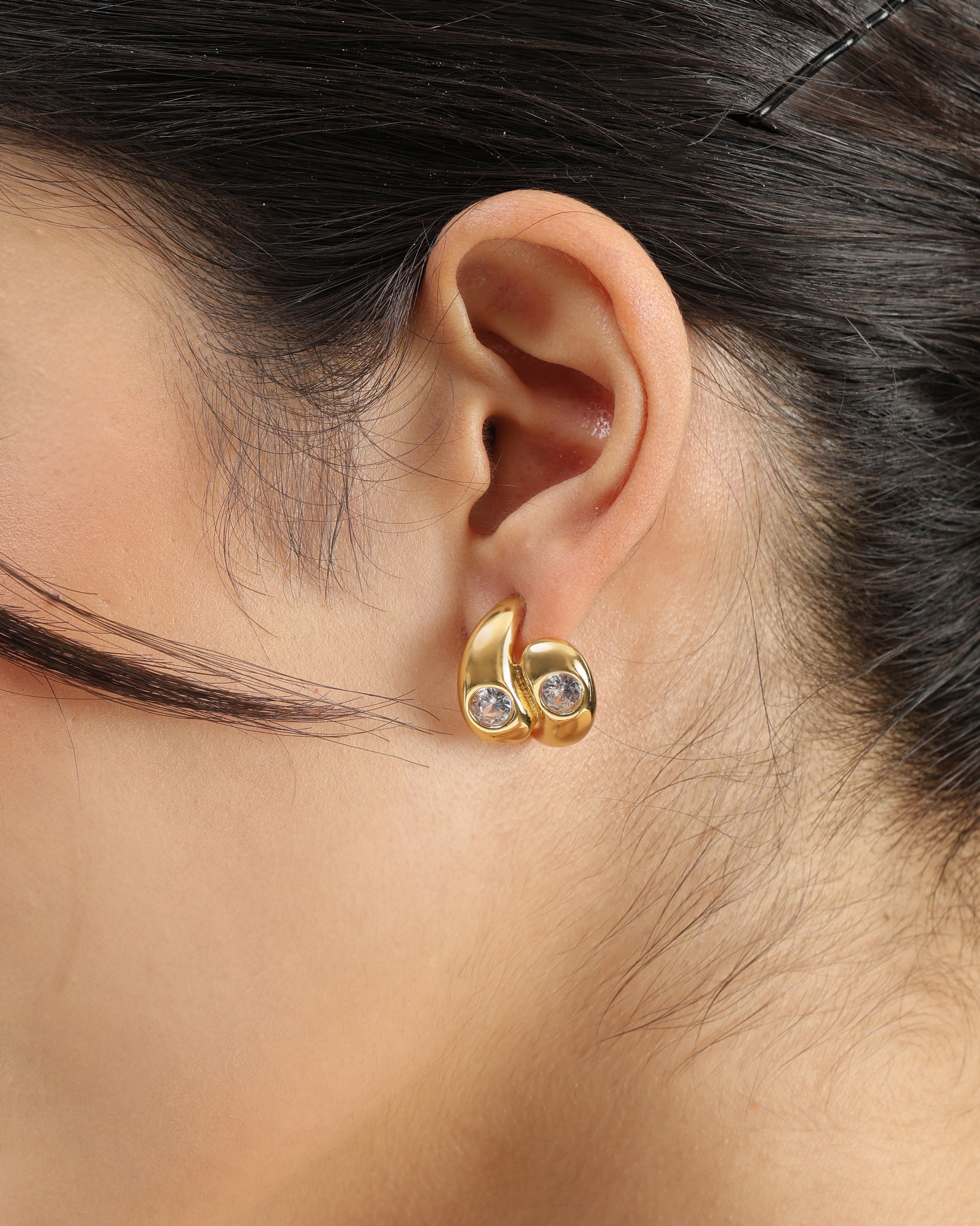 Crystal Melt 18K Gold Plated Earrings