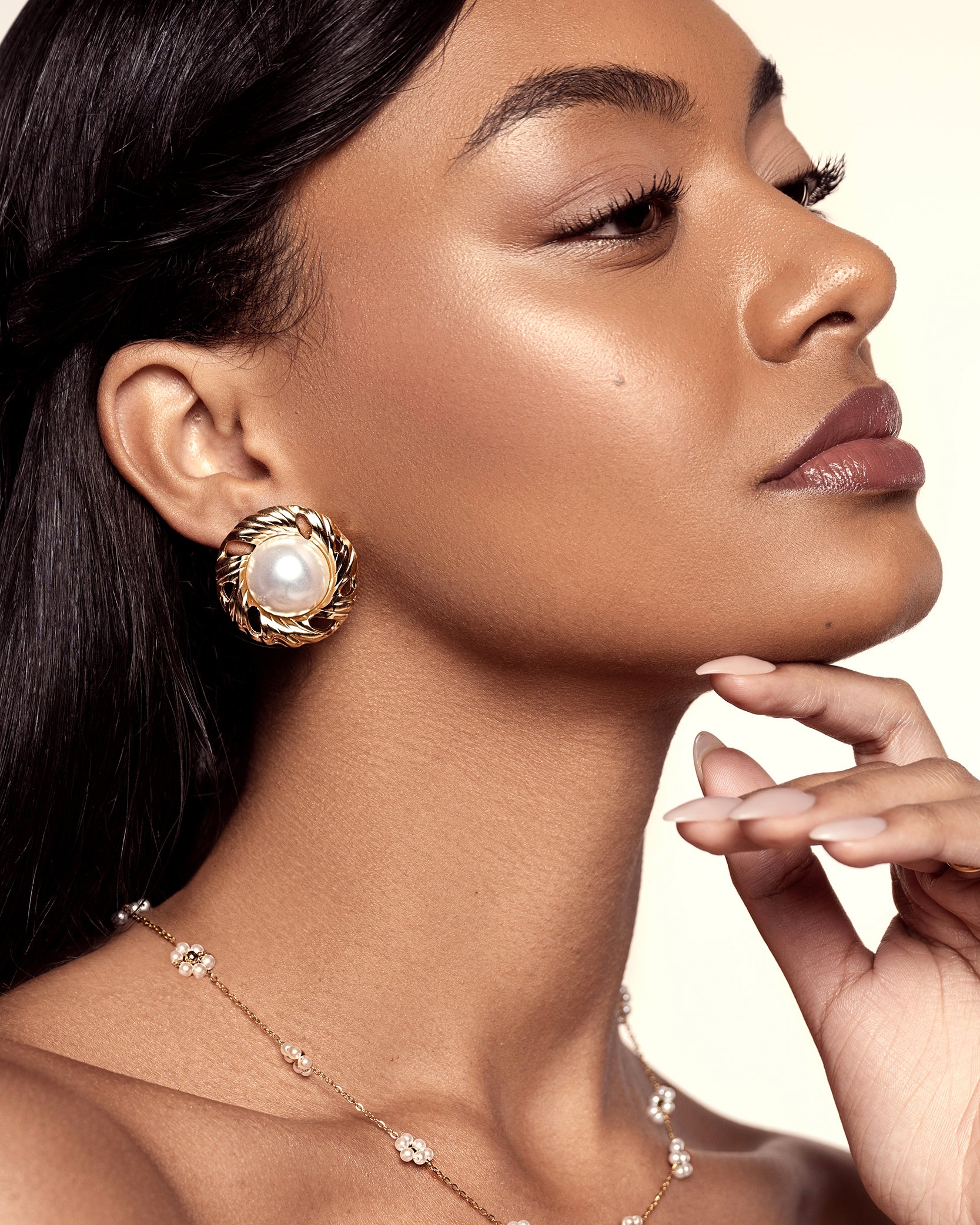 Perala Oro 18K Gold Plated Earrings