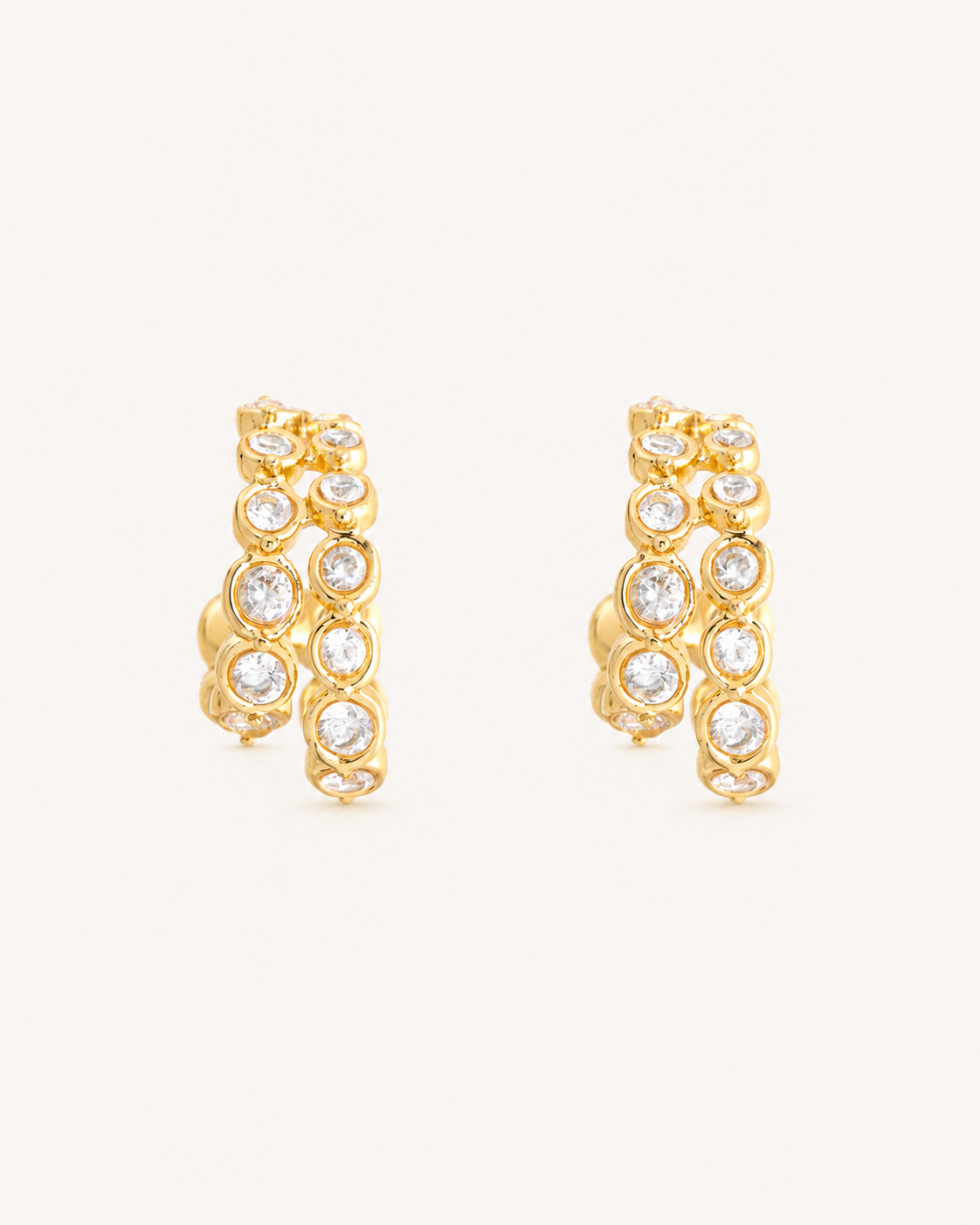 Eira Hoop 18K Gold Plated Earrings
