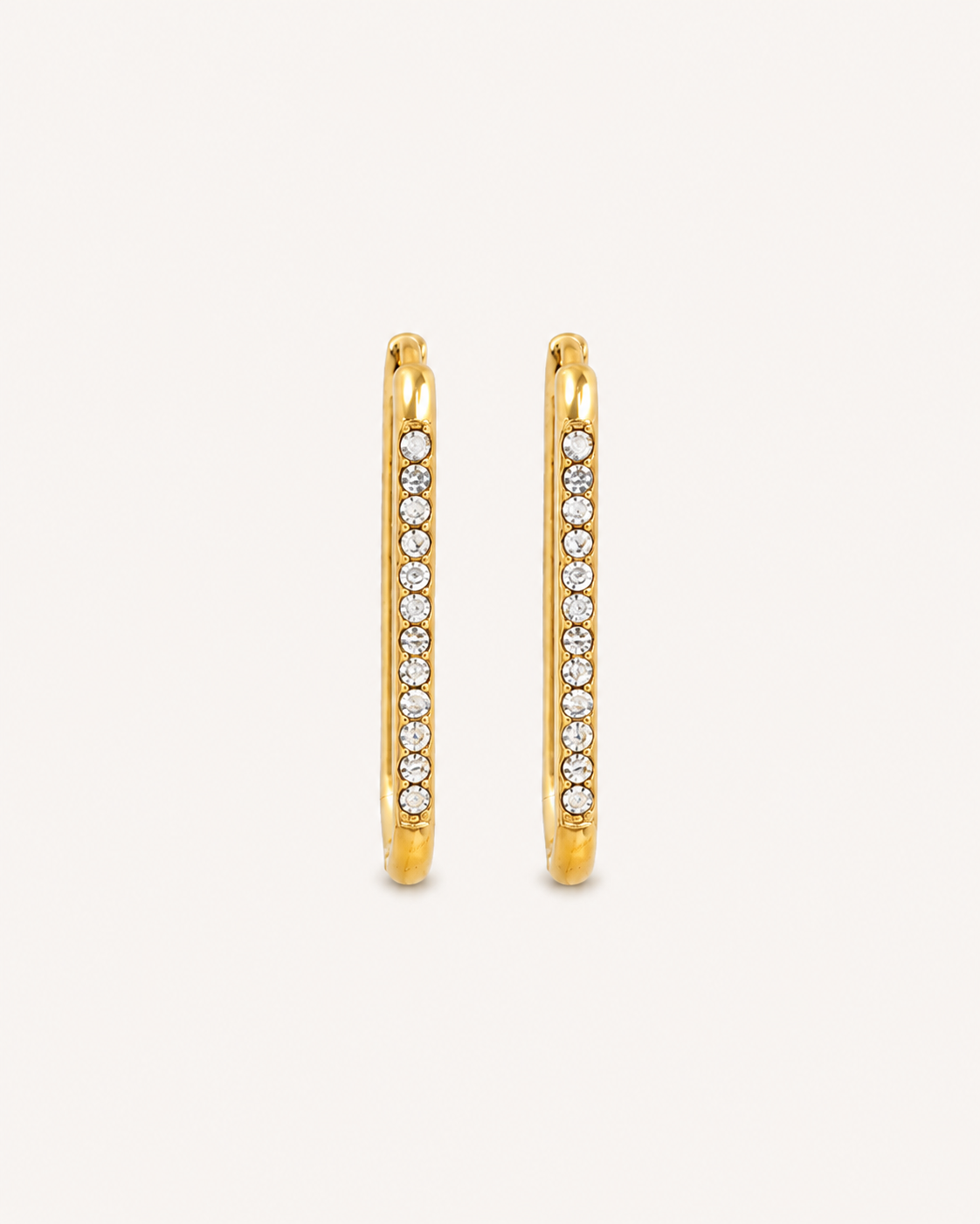 Lunel Hoop 18K Gold Plated Earrings