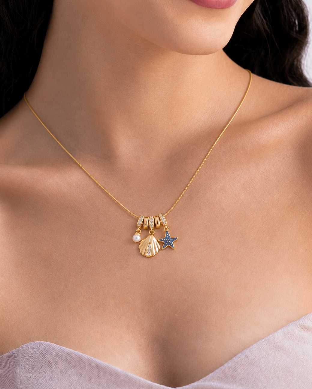 Ocean 18K Gold Plated Necklace