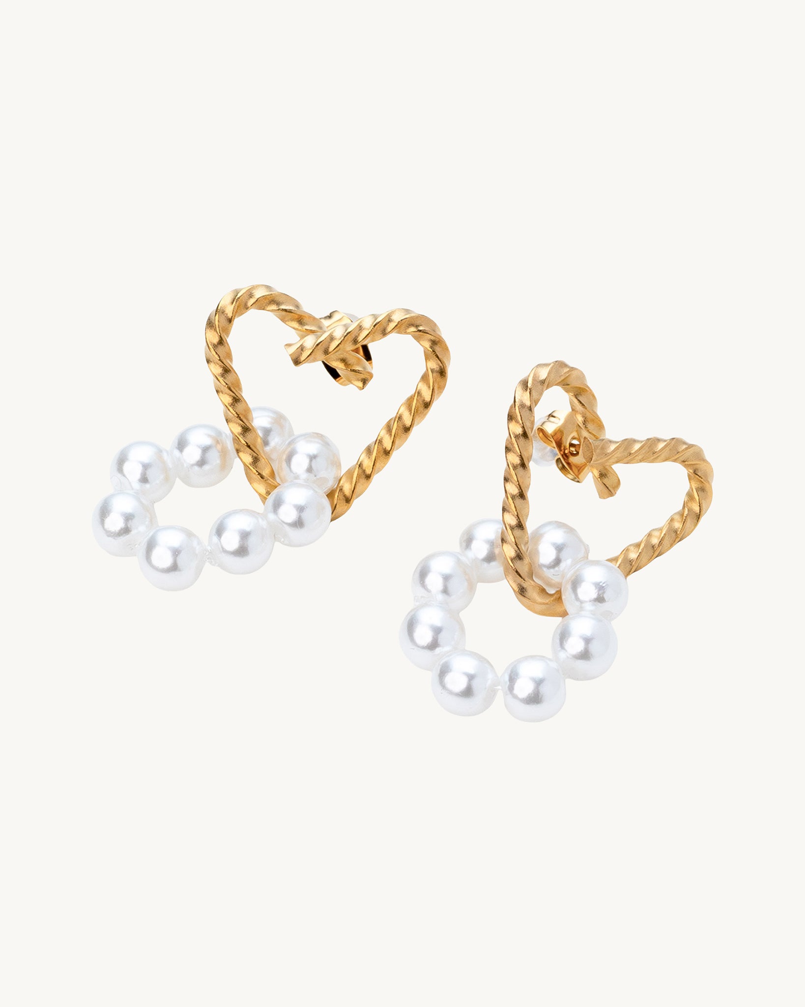 Heart of Grace 18K Gold Plated Earrings