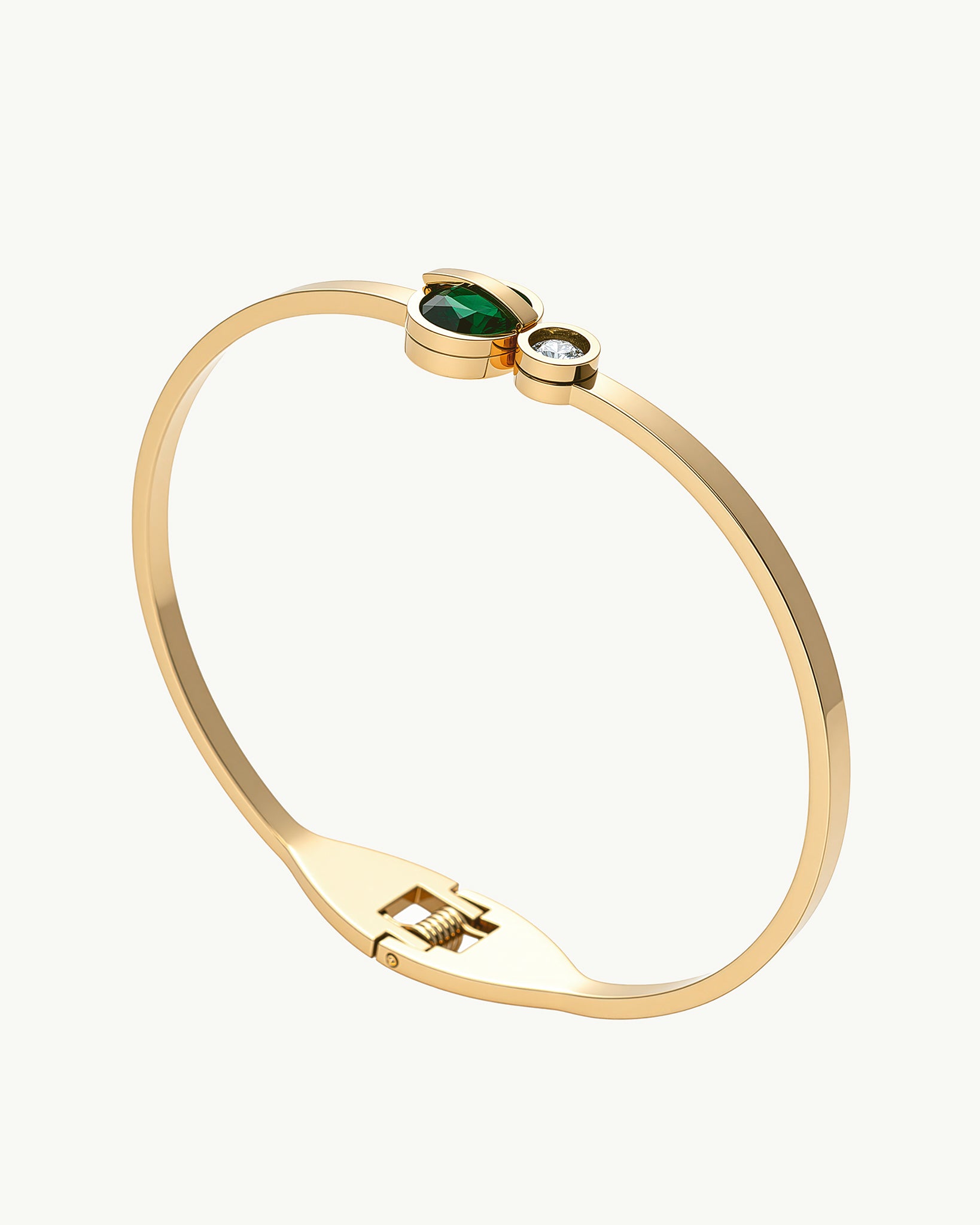 Emerald Orbit 18K Gold Plated Bracelet