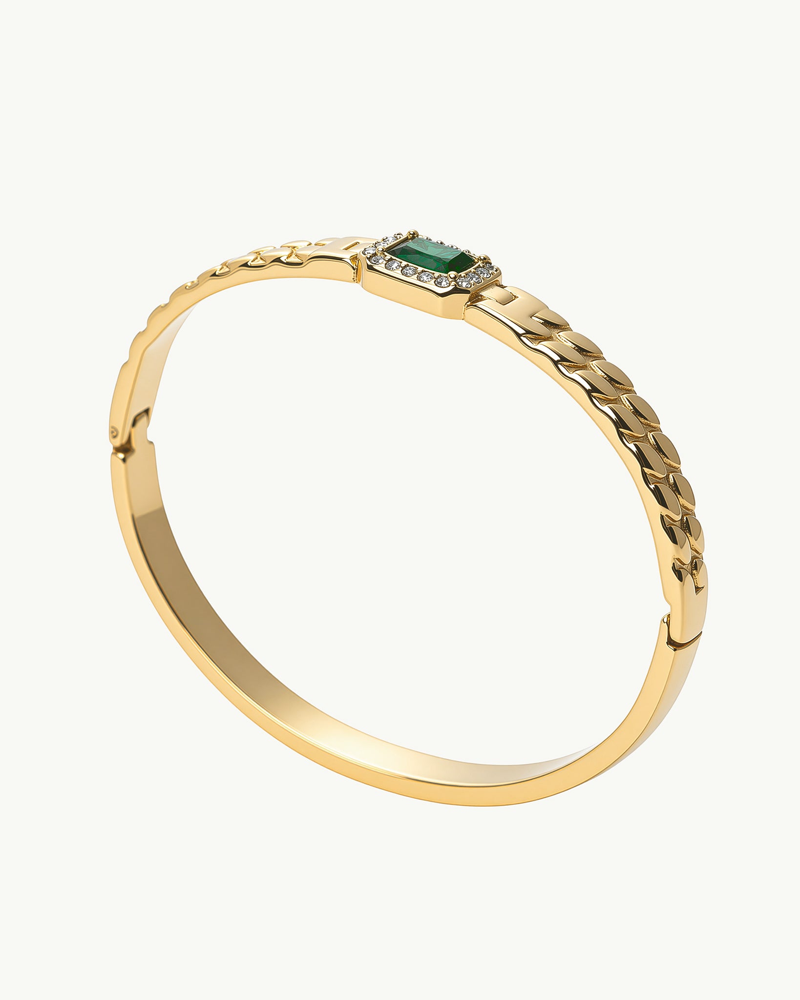 Emerald Royale 18K Gold Plated Bracelet