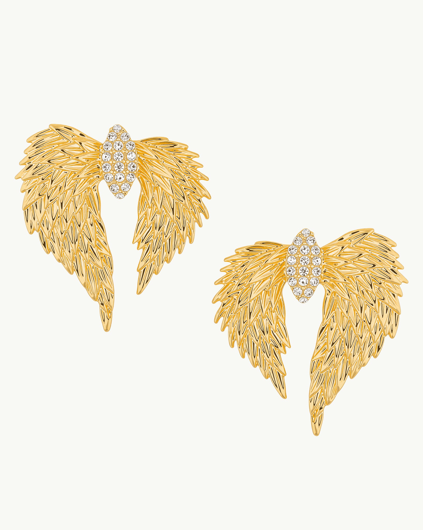 Wings of whimsy 22K Gold Plated Earrings