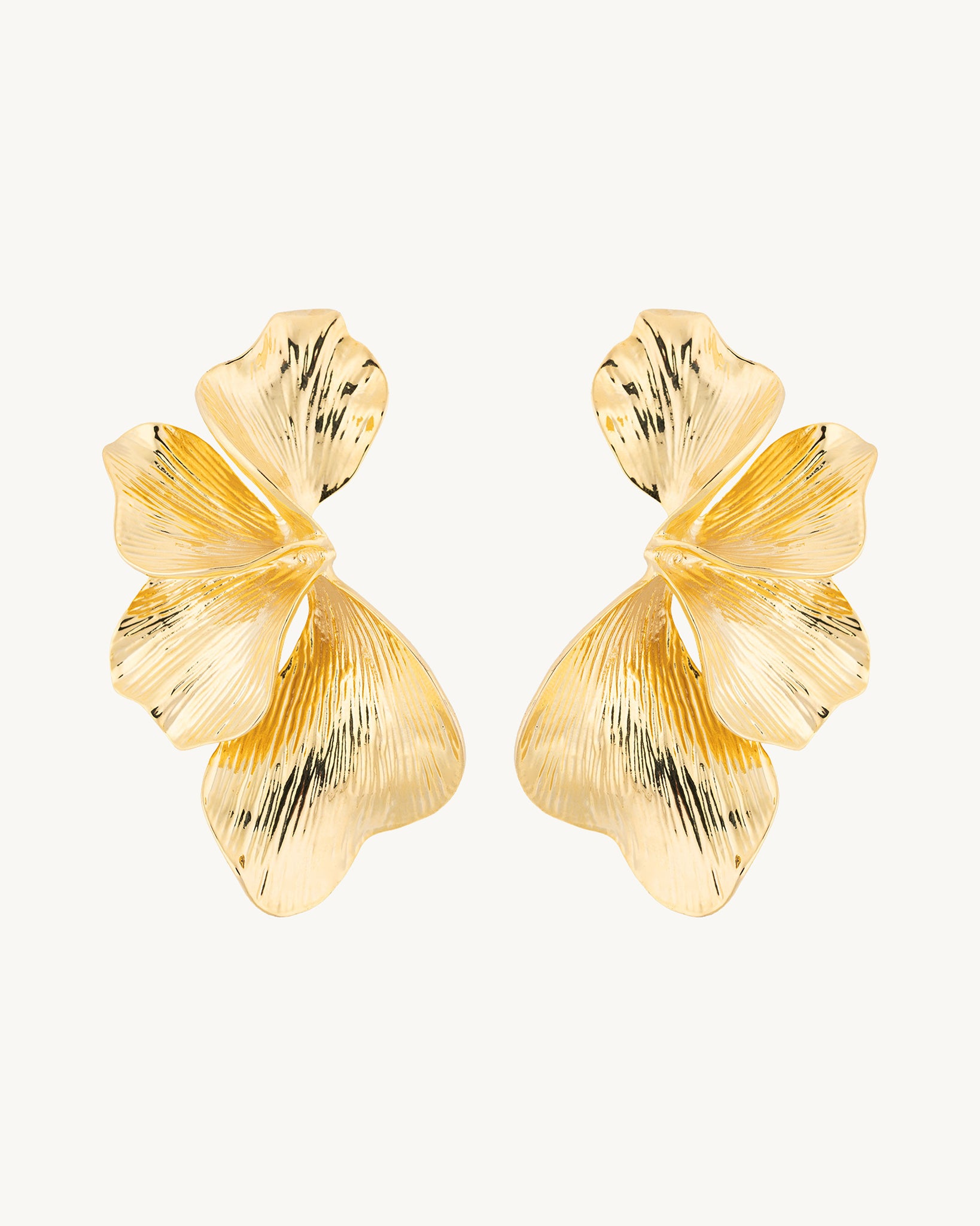 Aurora Bloom 22K Gold Plated Earrings