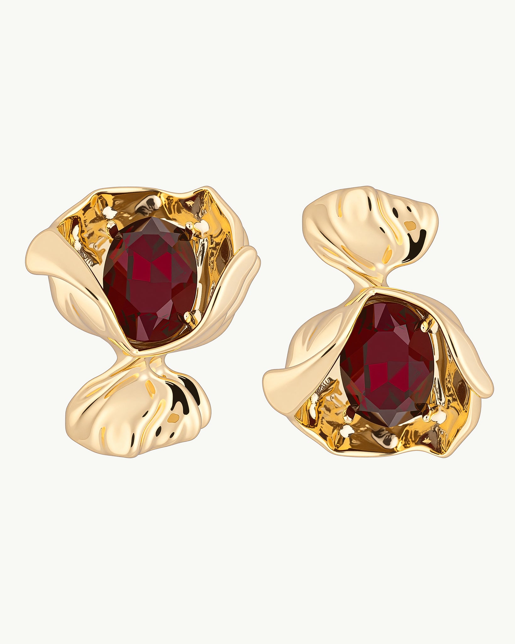 Rose Ember 22K Gold Plated Earrings