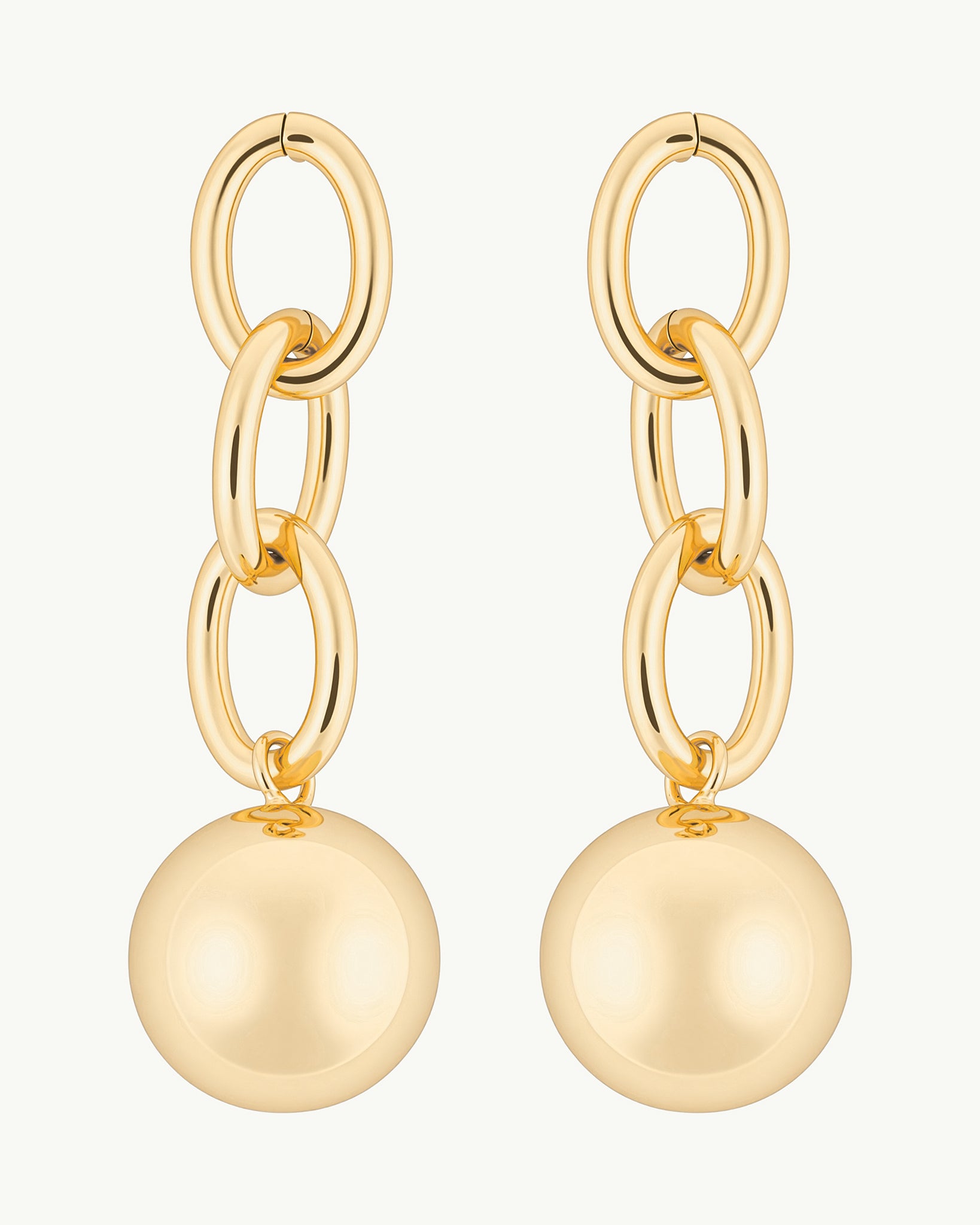 Chain Drop 18K Gold Plated Earrings