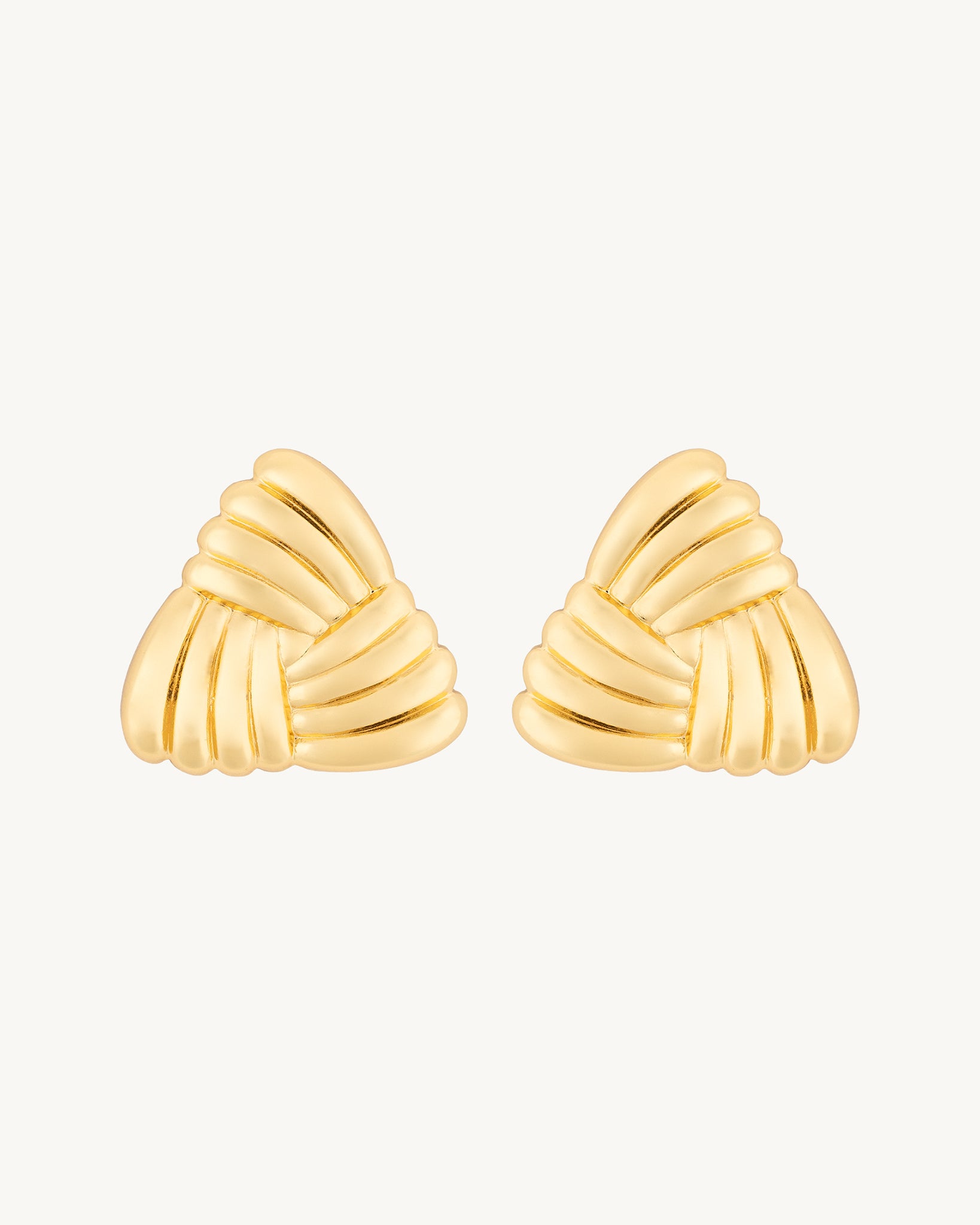 Coral Knot 18K Gold Plated Earrings