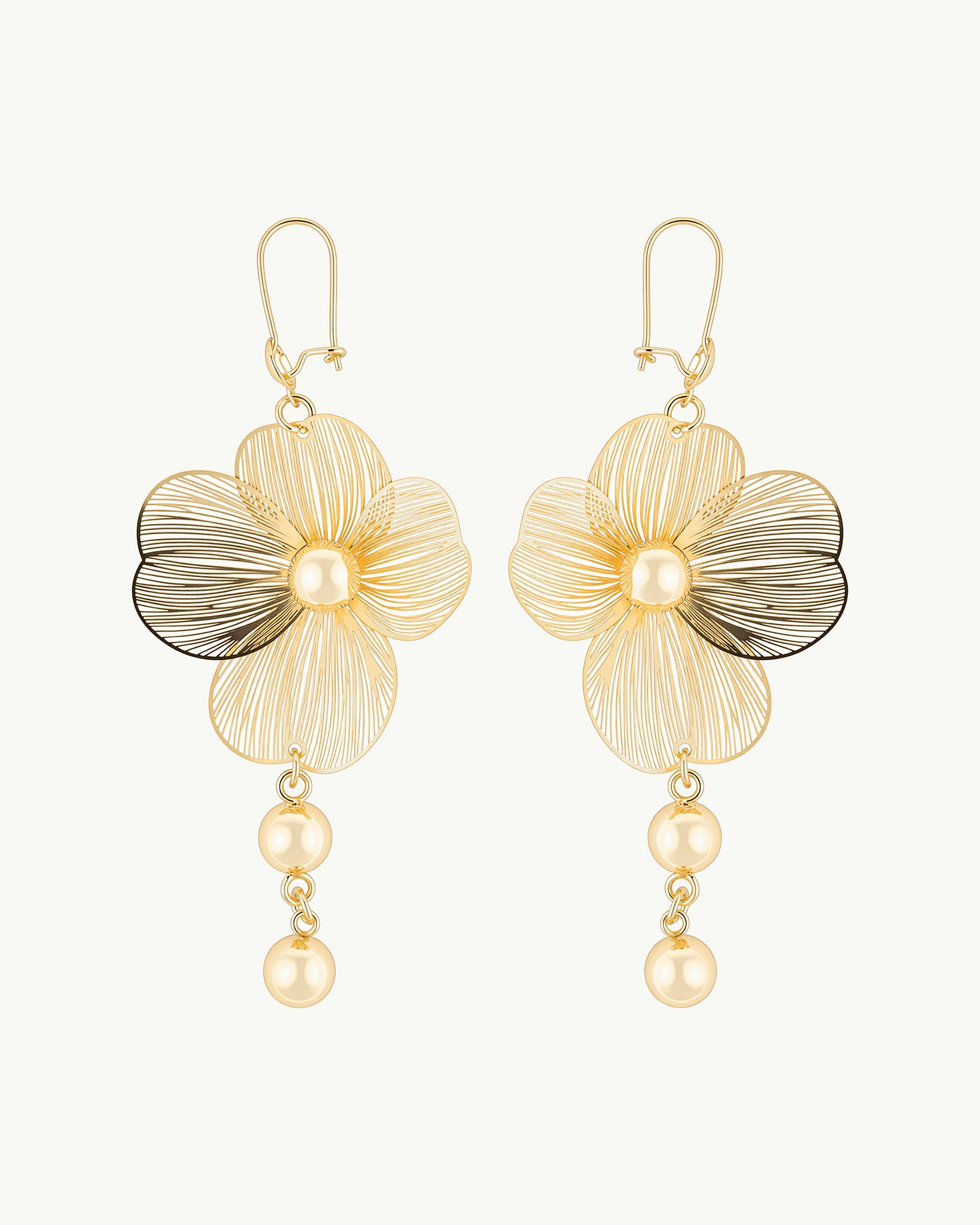 Flora 18K Gold Plated Earrings