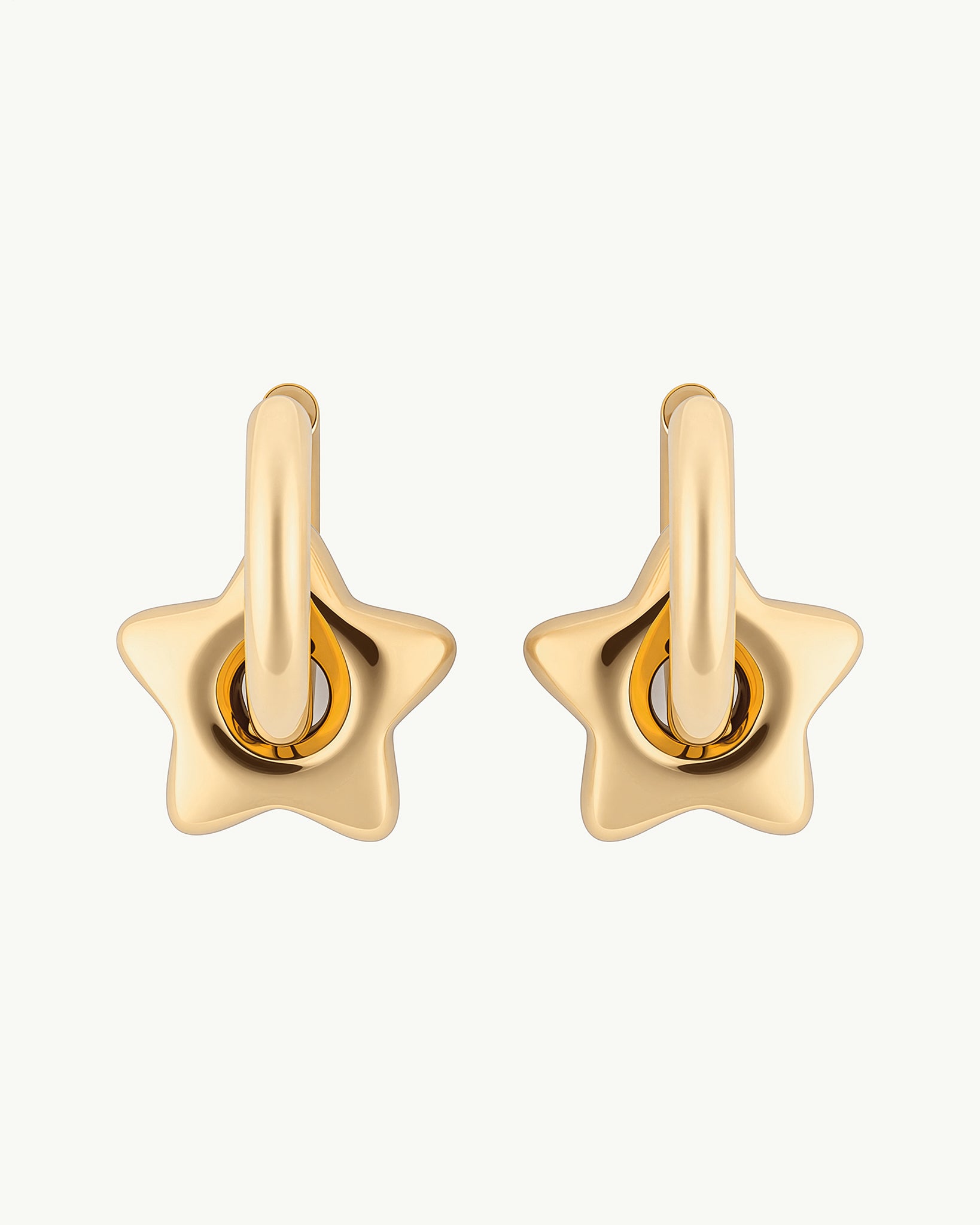 Stellar Loop 18K Gold Plated Earrings