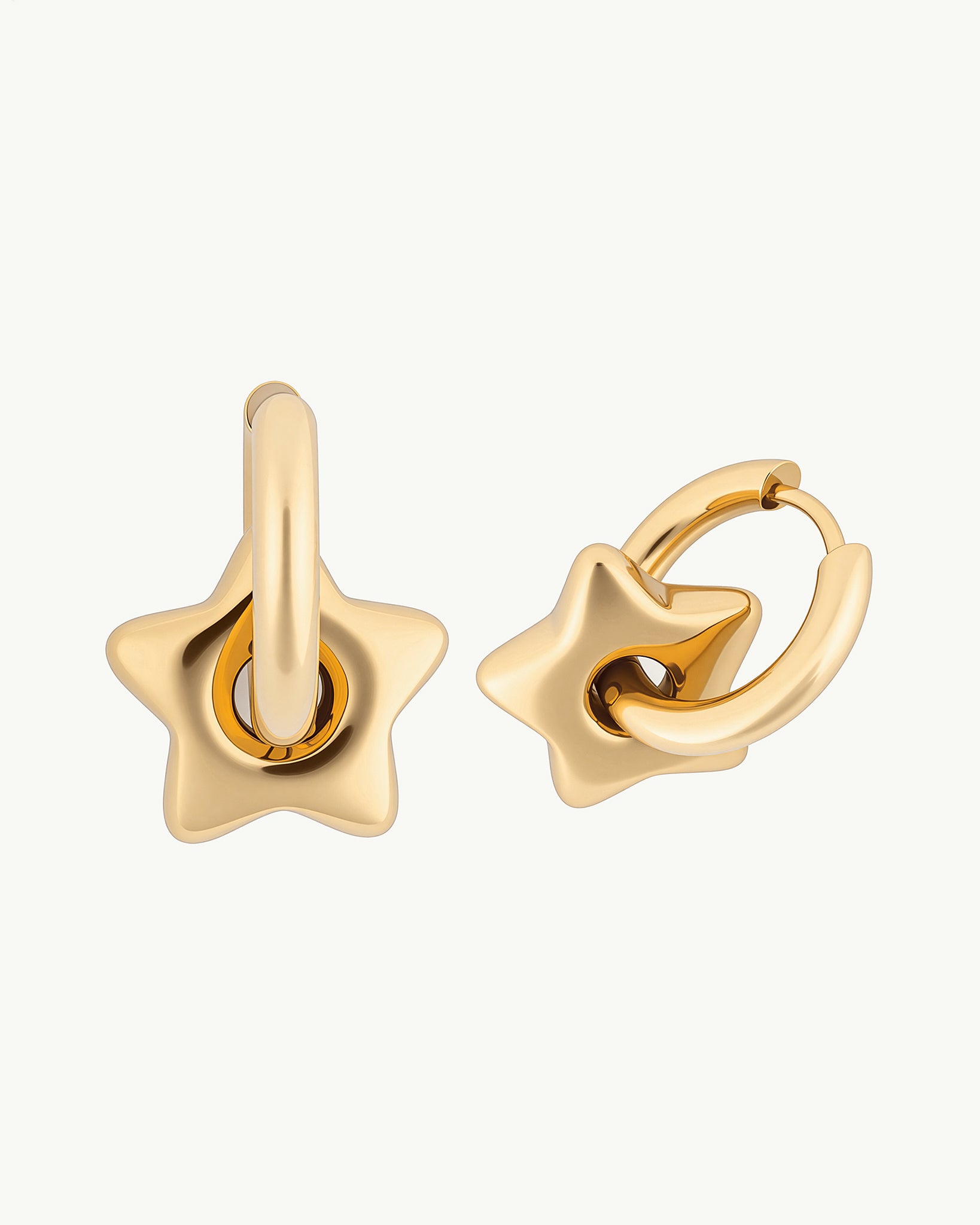 Stellar Loop 18K Gold Plated Earrings