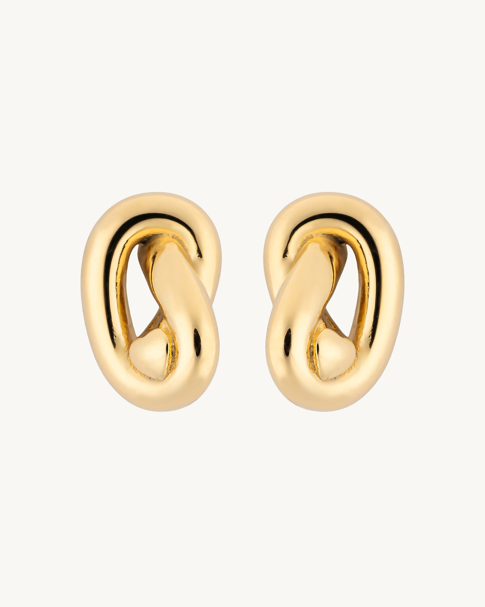 Elan Twist 18K Gold Plated Earrings