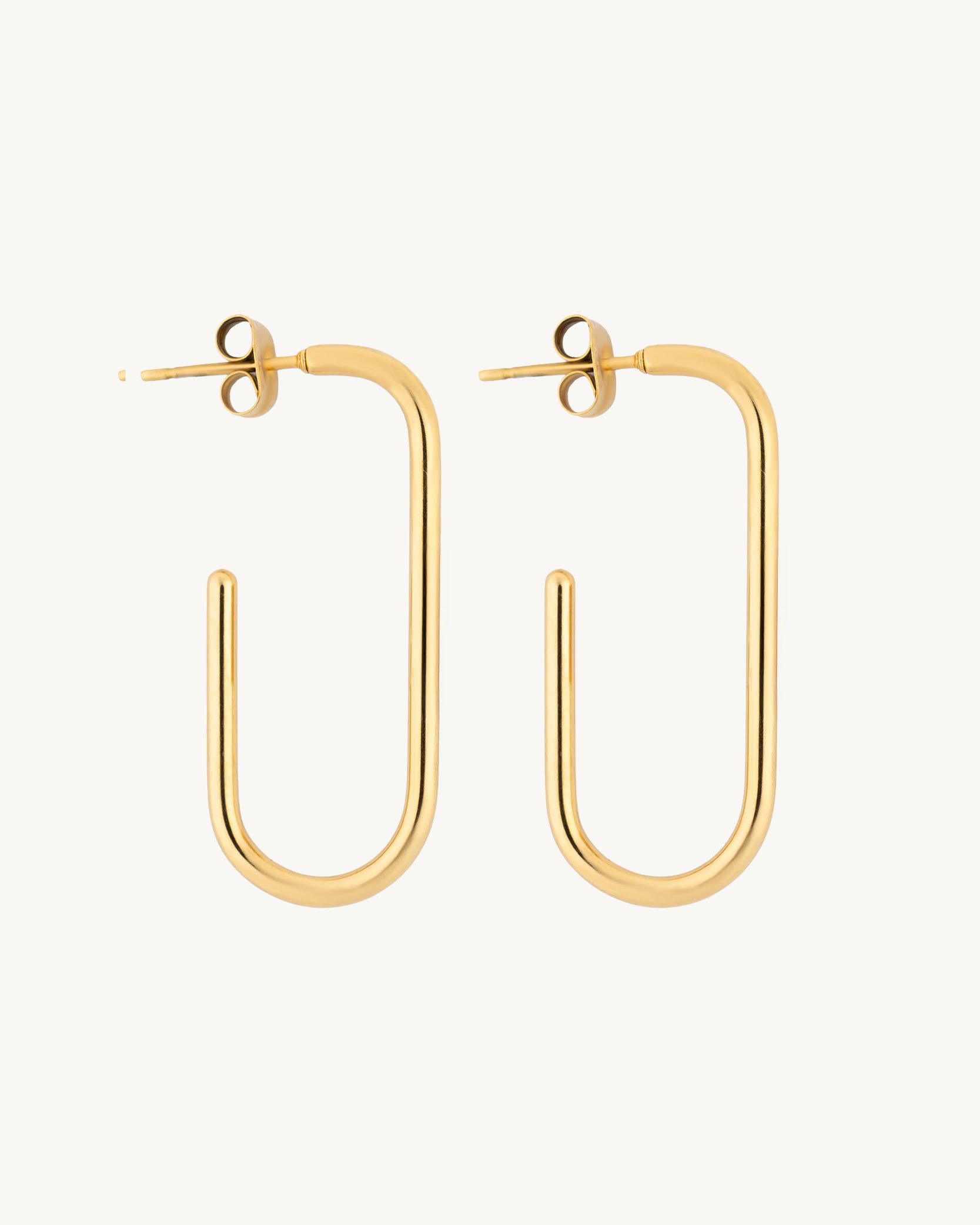 Bold Bend 18K Gold Plated Earrings