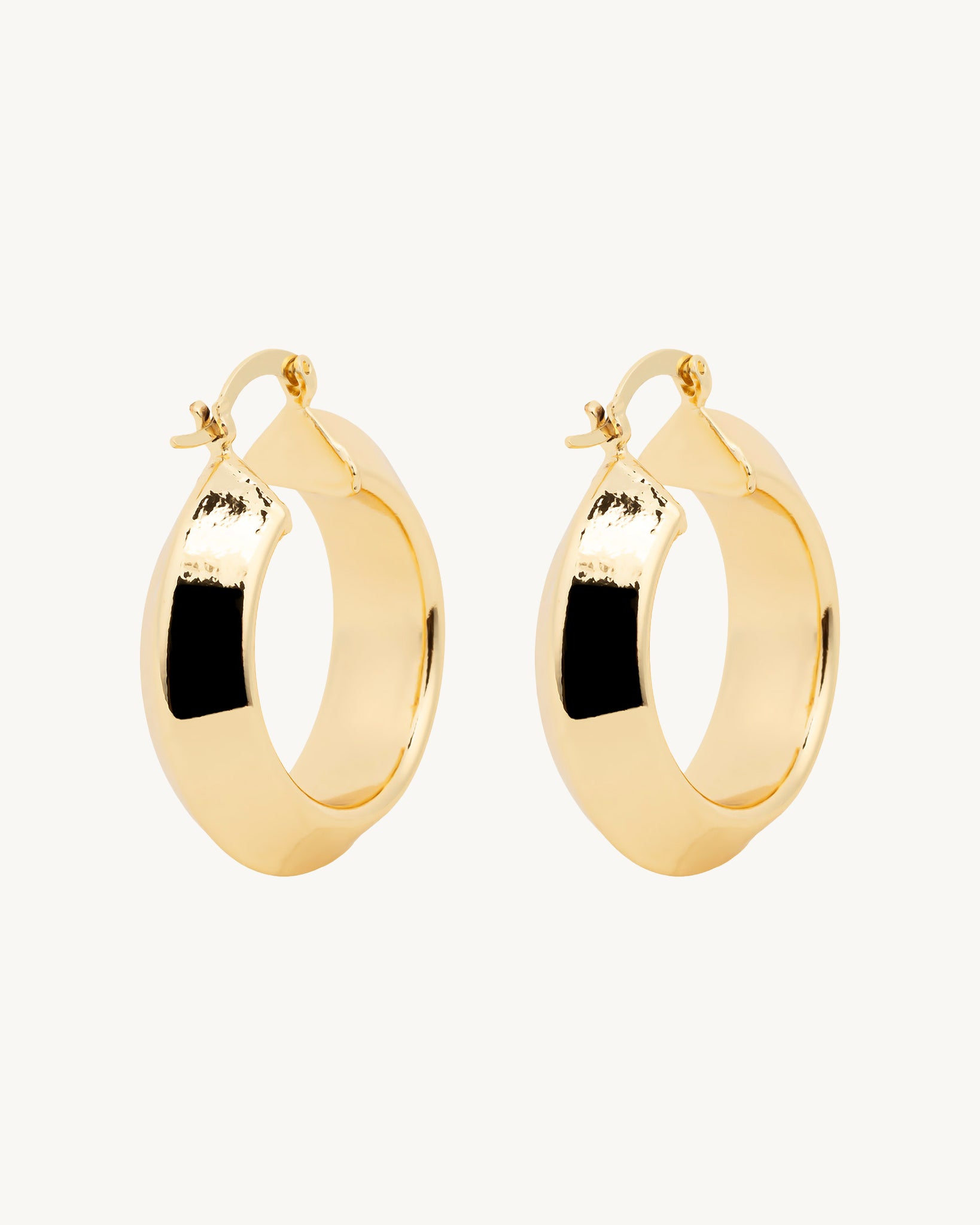 Chunky Hoops 18K Gold Plated Earrings