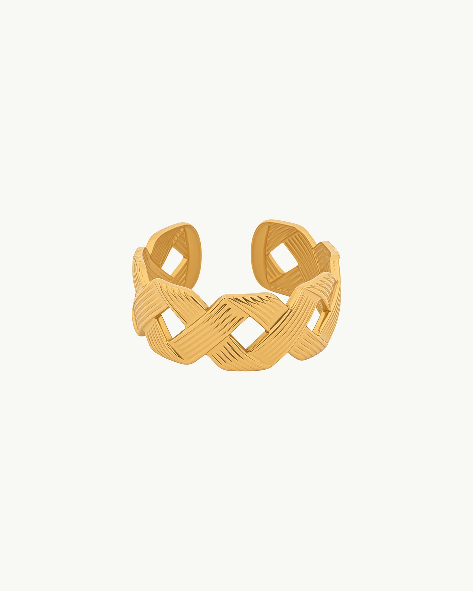 Golden Knot 18K Gold Plated Ring