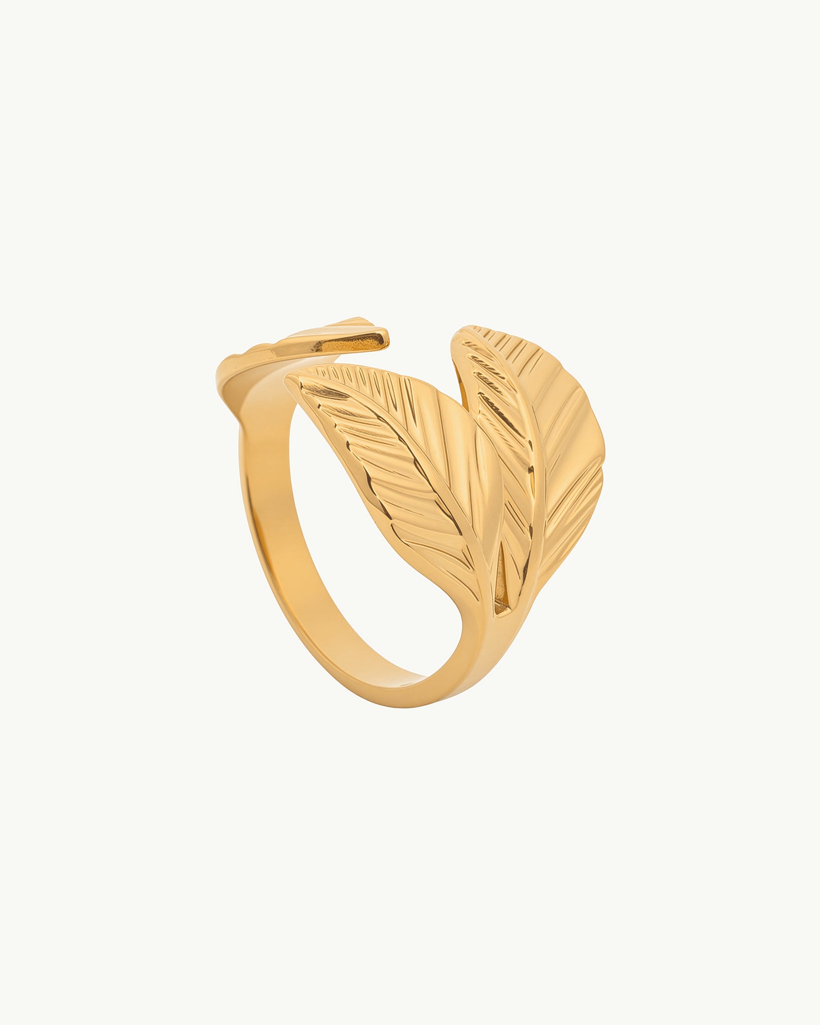 Aurum Leaf 18K Gold Plated Ring