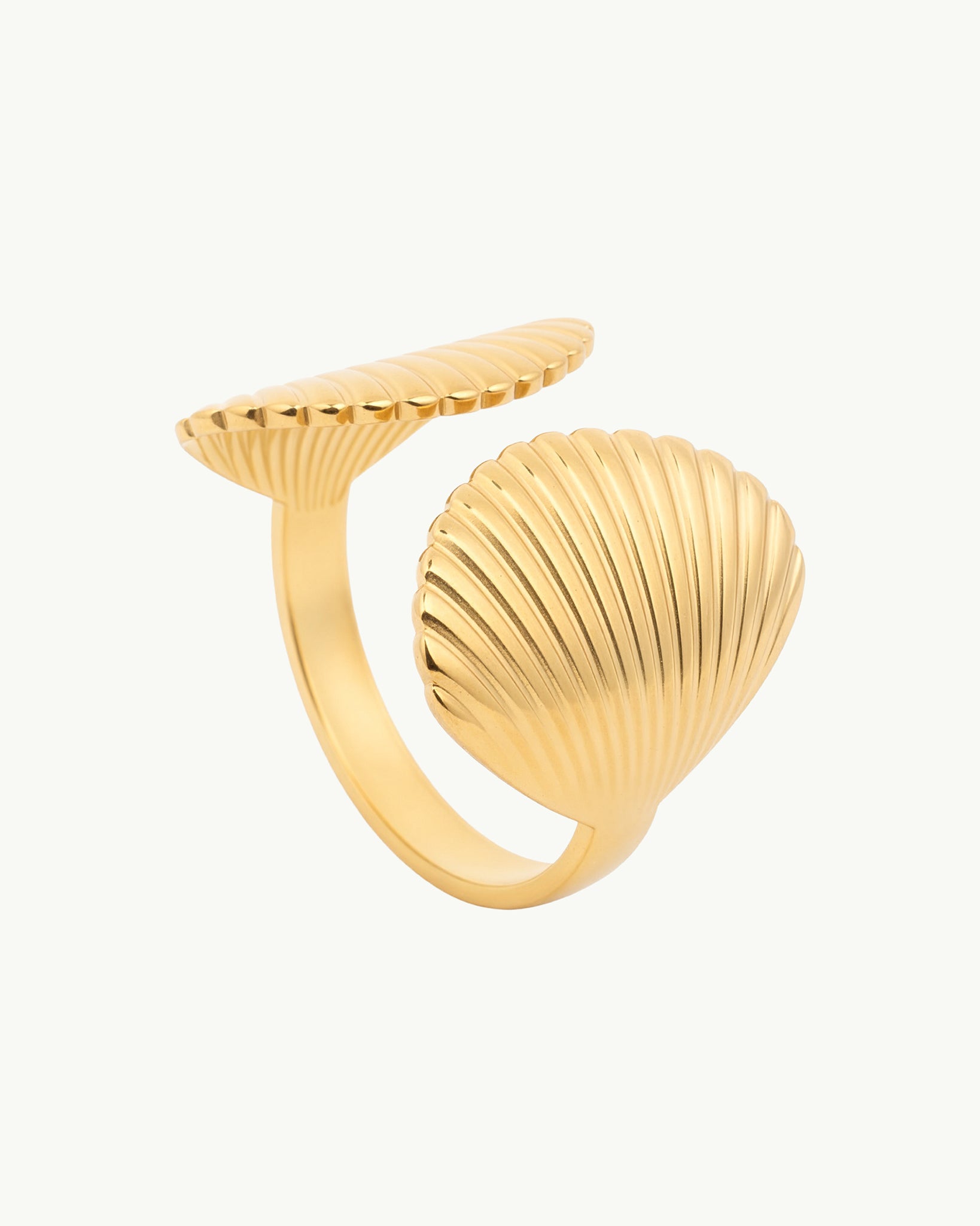 Gold Shell 18K Gold Plated Ring