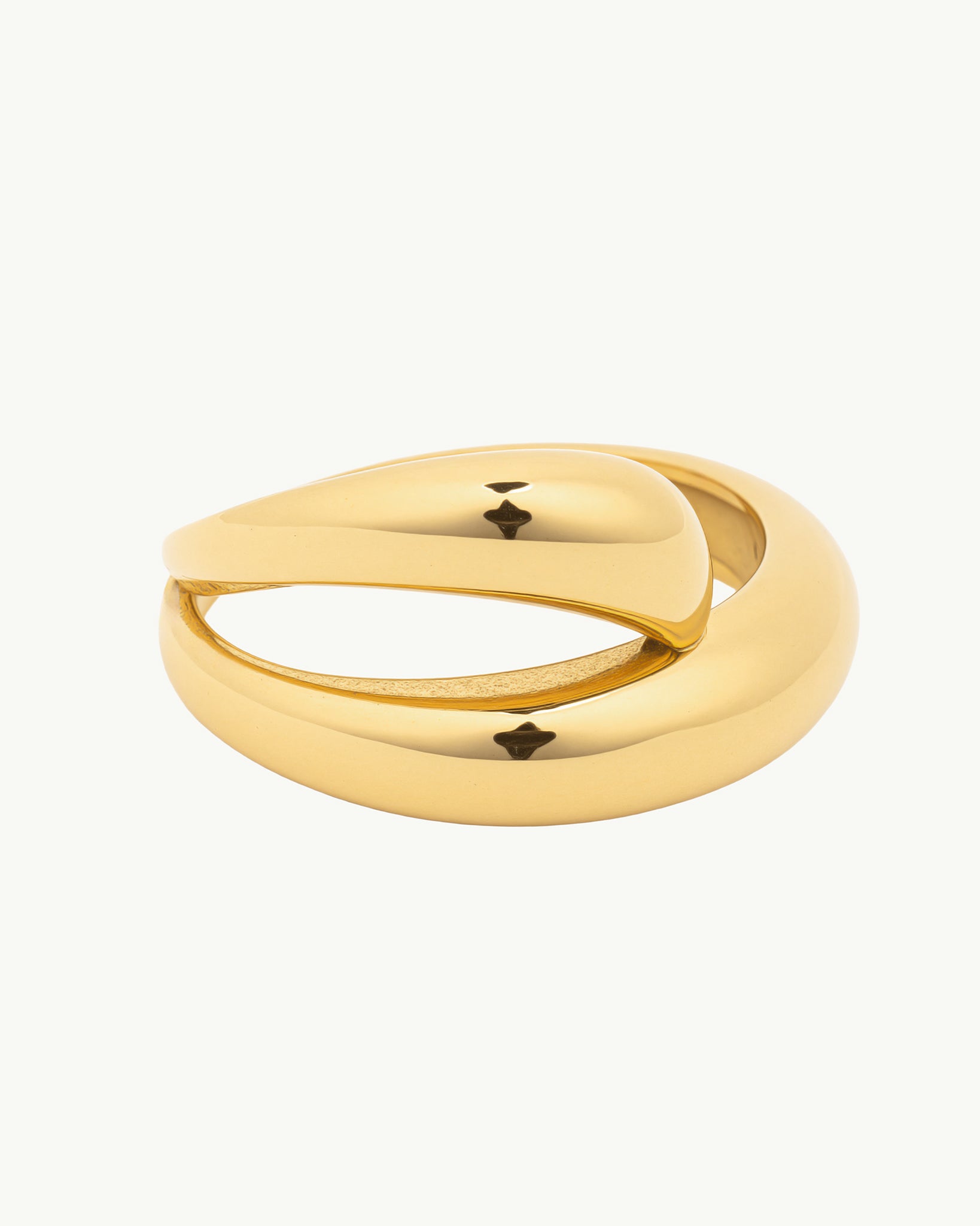 Statement Layered 18K Gold Plated Ring